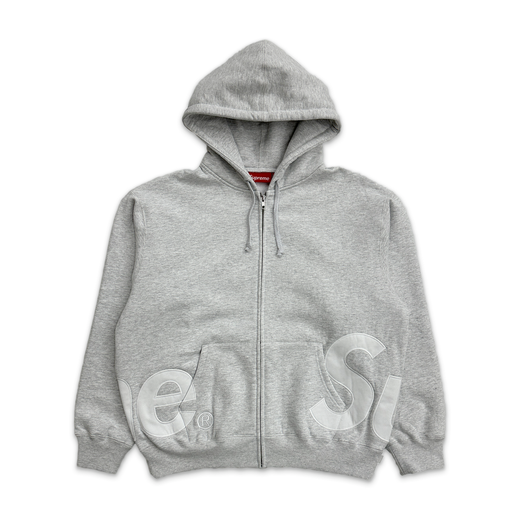 トップス aclent Oversized logo zip hoodie gry オーバーサイズロゴジップフーディ｜ACLENT（アクレント）