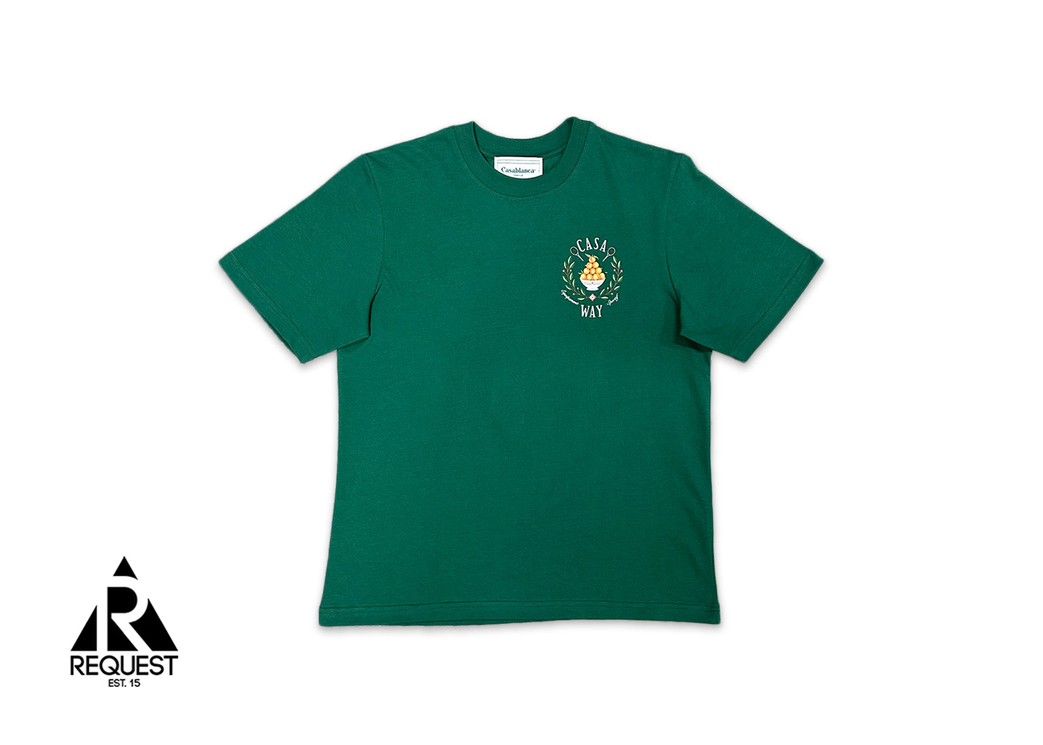 Casablanca, Casa Way Printed Tee "Evergreen"