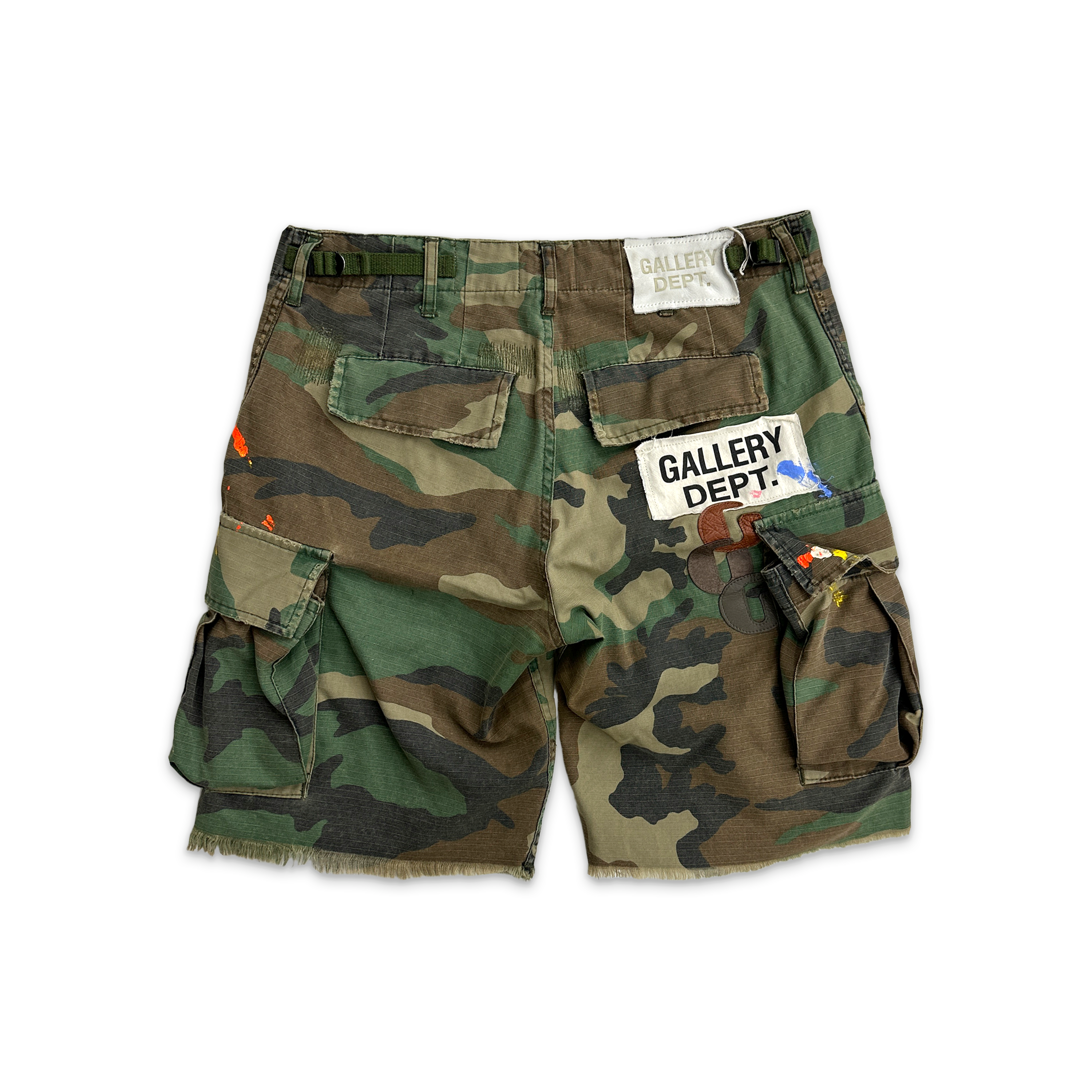 Gallery Dept., Camo Cargo G-Patch Shorts "Woodland Camo"