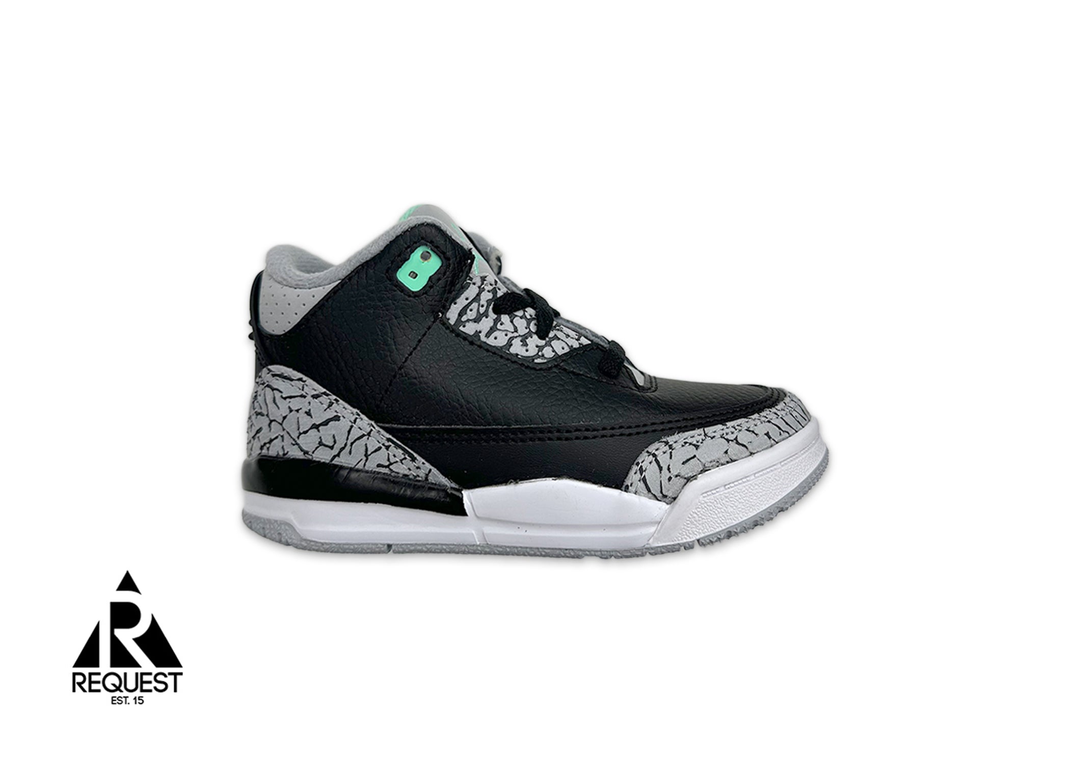 Request, Air Jordan 3 Retro "Green Glow" (TD)