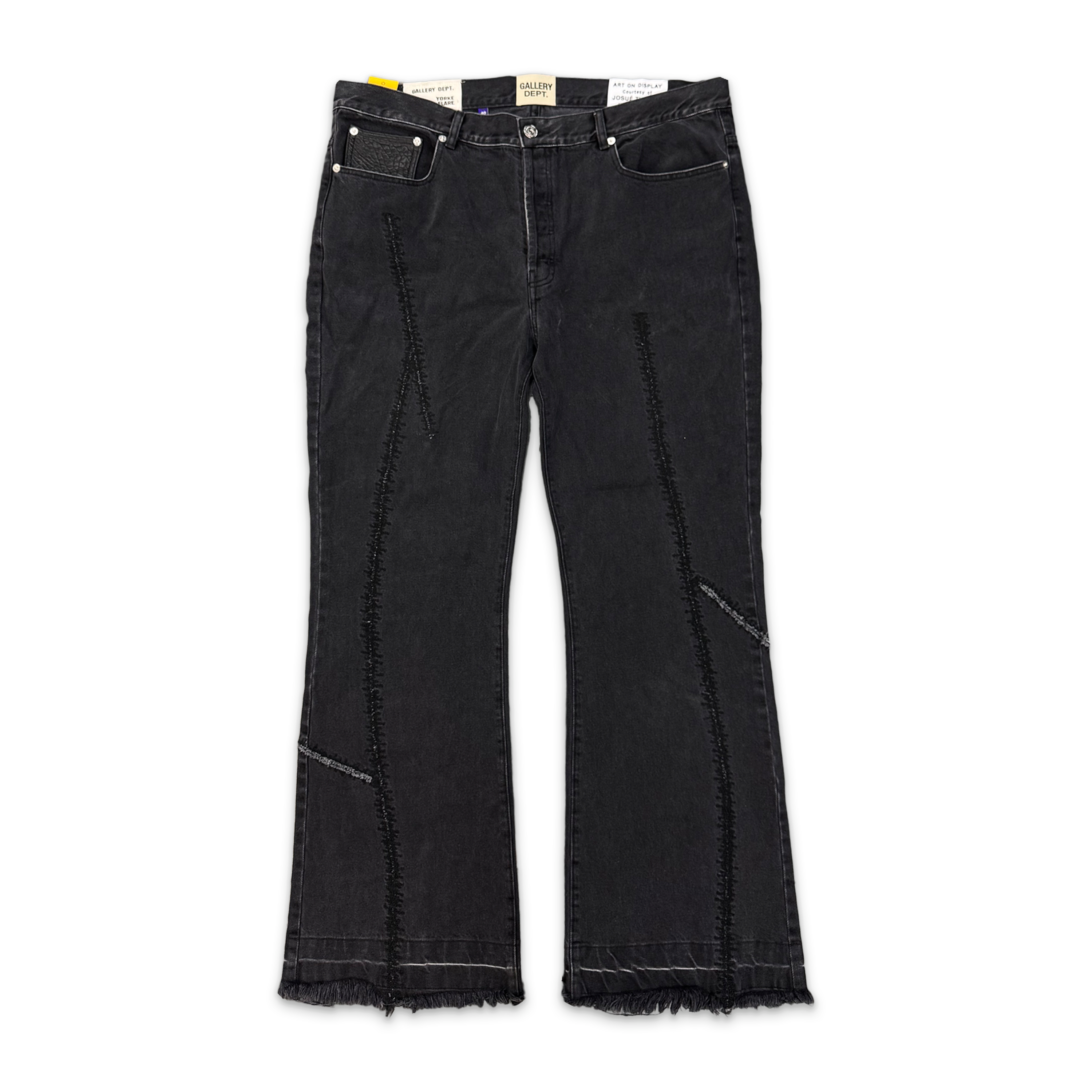 Gallery Dept., Yorke Flare 4 G-Patch Denim Jeans "Black"