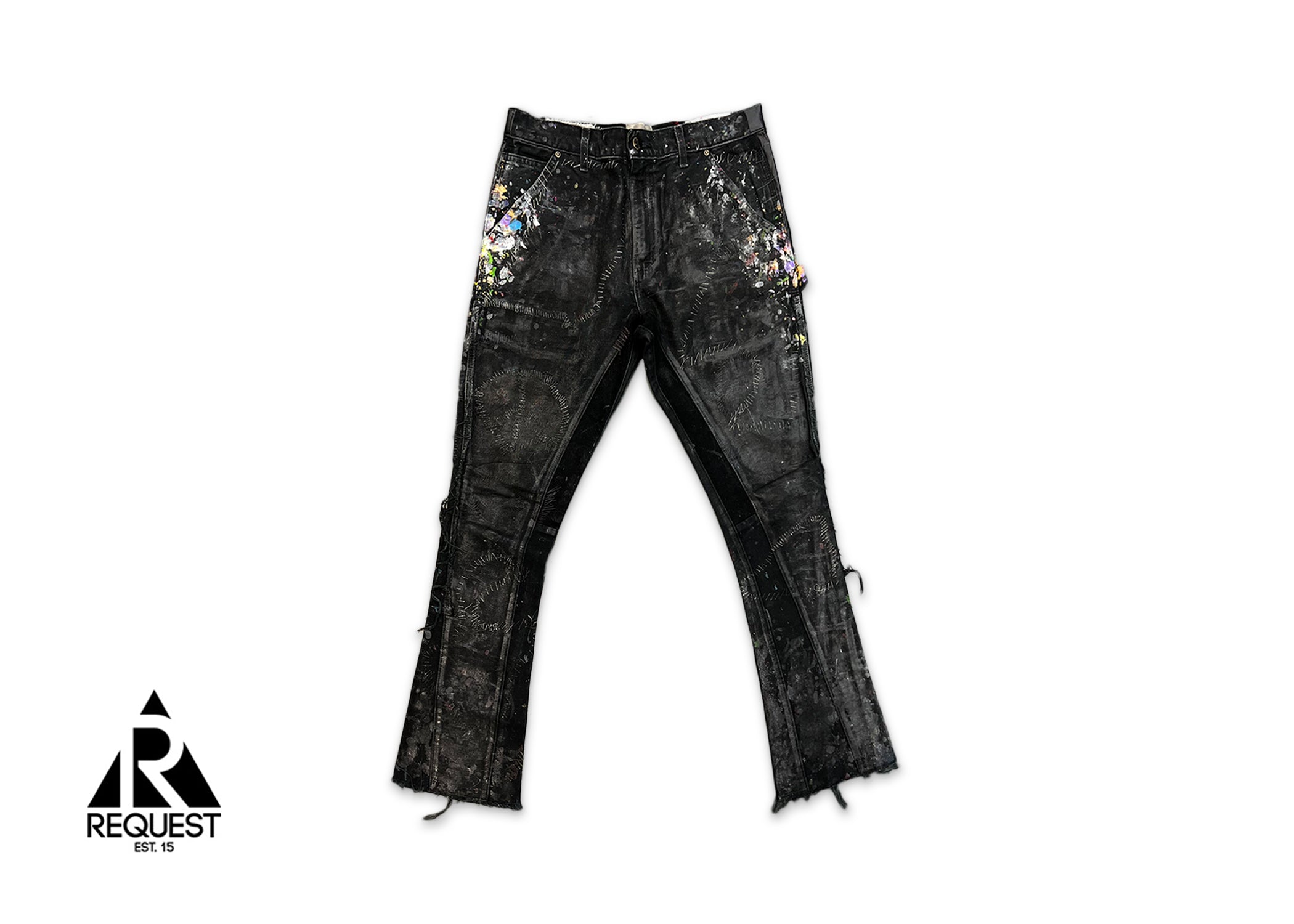 Gallery Dept. Distressed Flared Carpenter "Black"