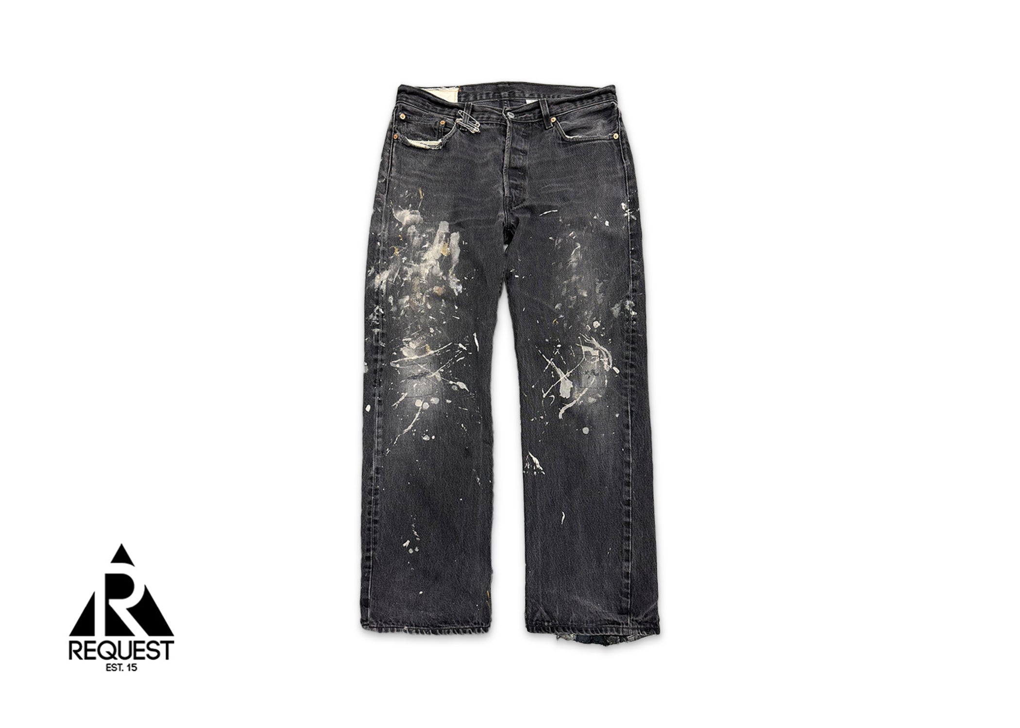 Gallery Dept., 1 of 1 Painted G Patch Denim Jeans "Black"