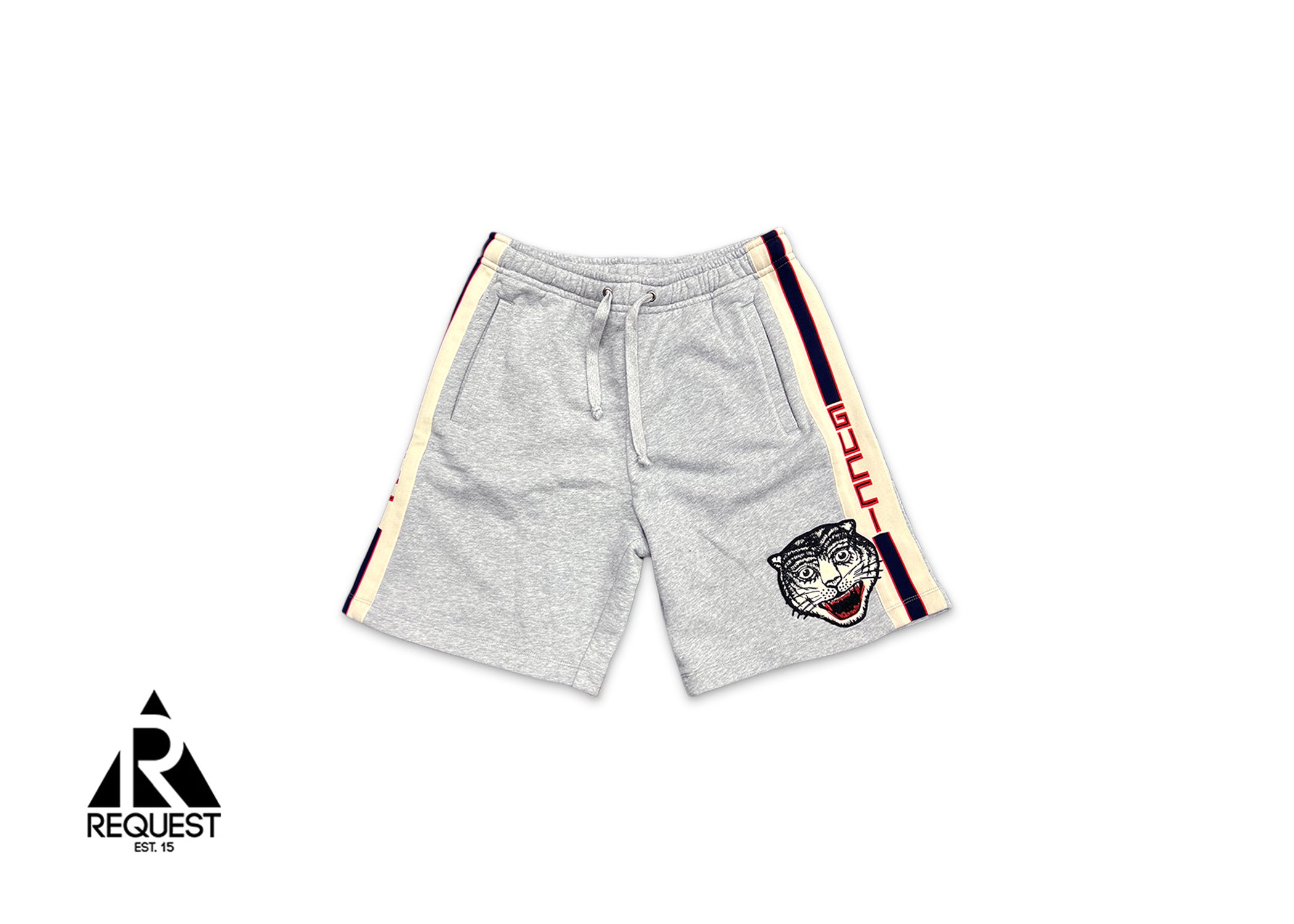 Gucci, Tiger Patch Sweat short "Grey"