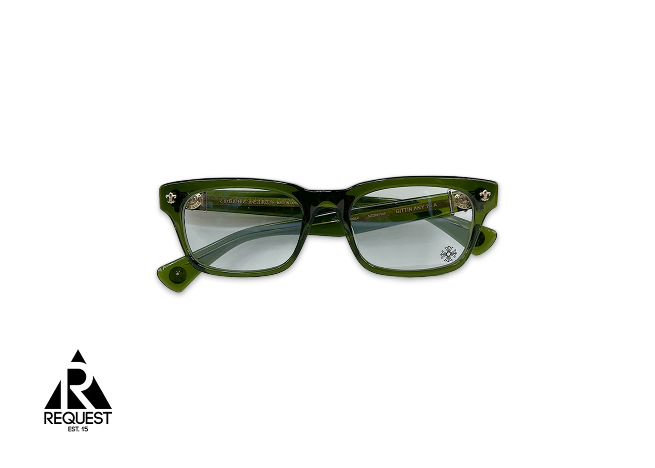 Chrome Hearts, Gittin Any? - A Glasses "Transparent Green Gold"