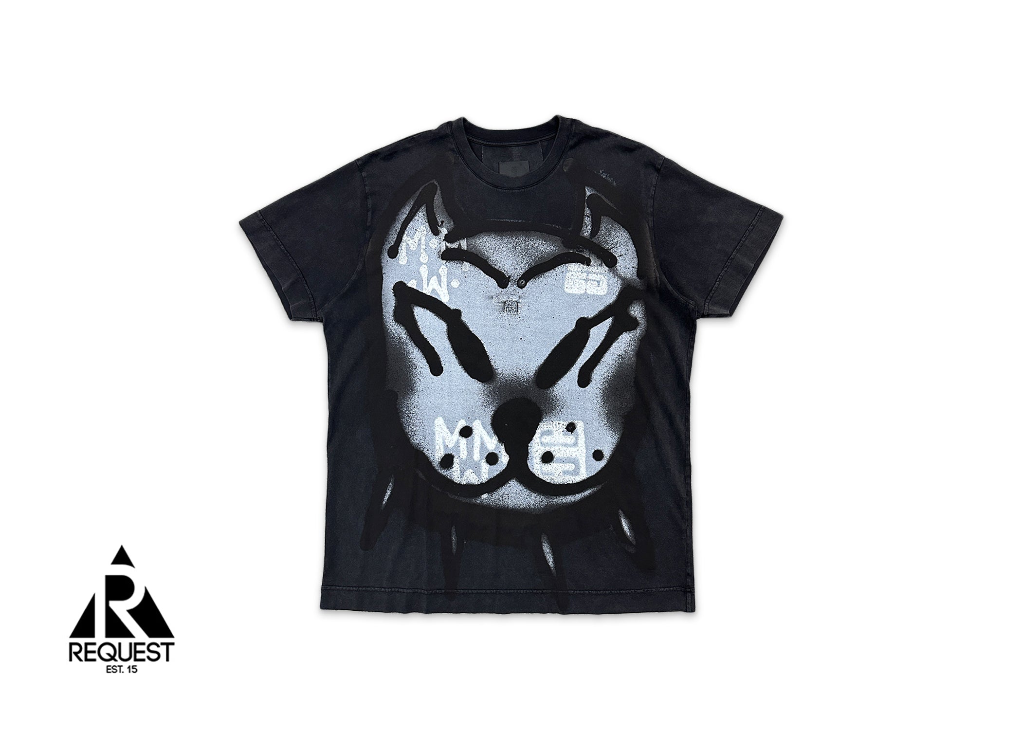 Givenchy, Givenchy Chito Oversized Dog Print Tee "Black"
