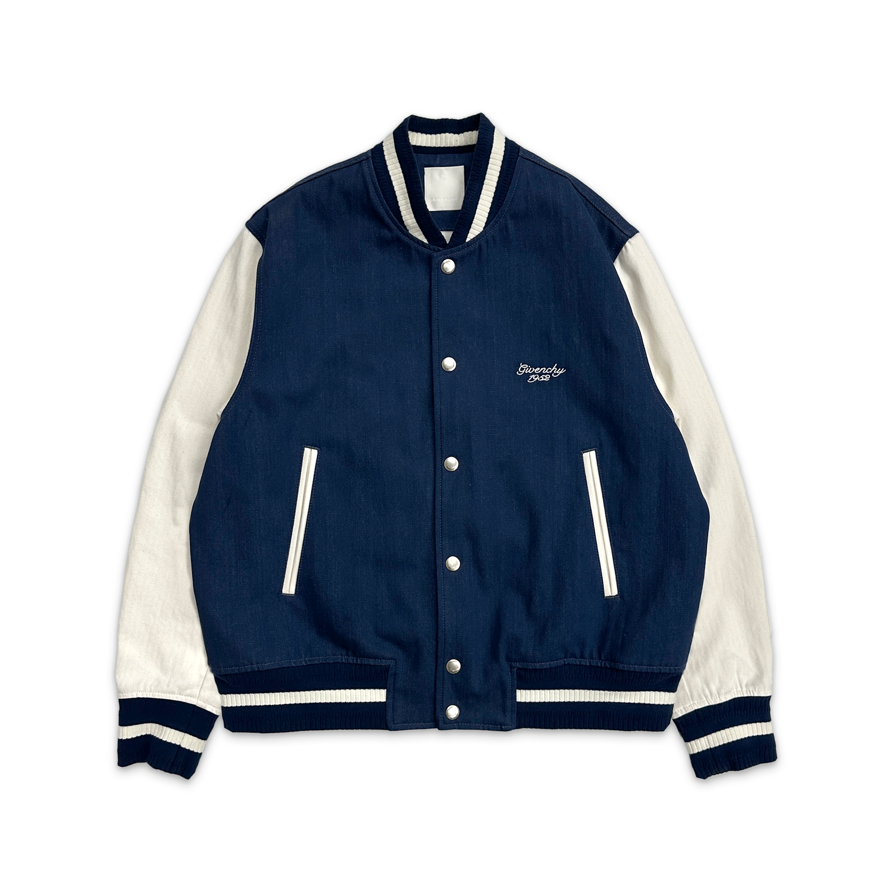 Givenchy, 1952 Denim Varsity Jacket "Blue"