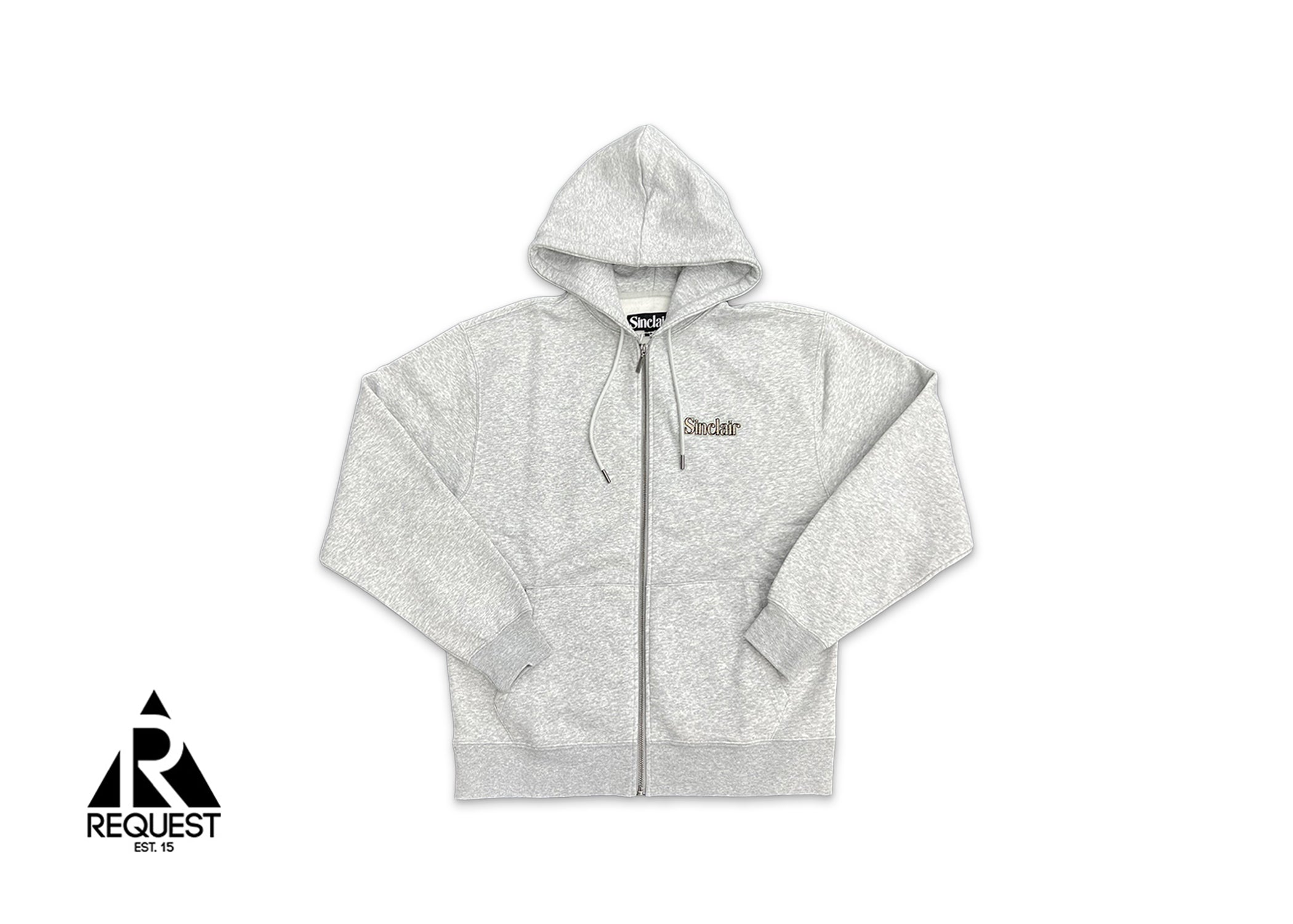 Zip-up Hoodie - Heather Grey