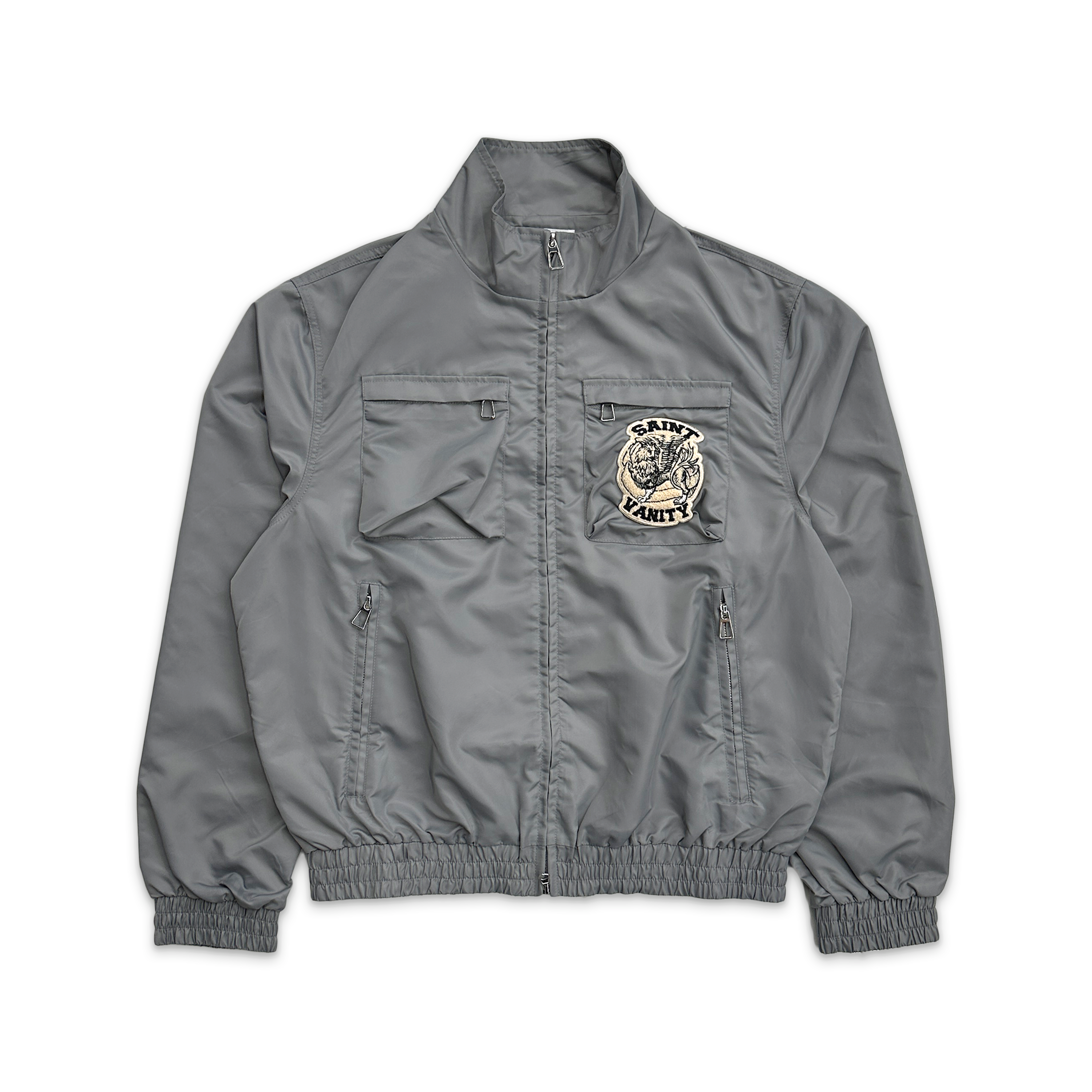 Saint Vanity, Nylon Cargo Jacket "Grey"
