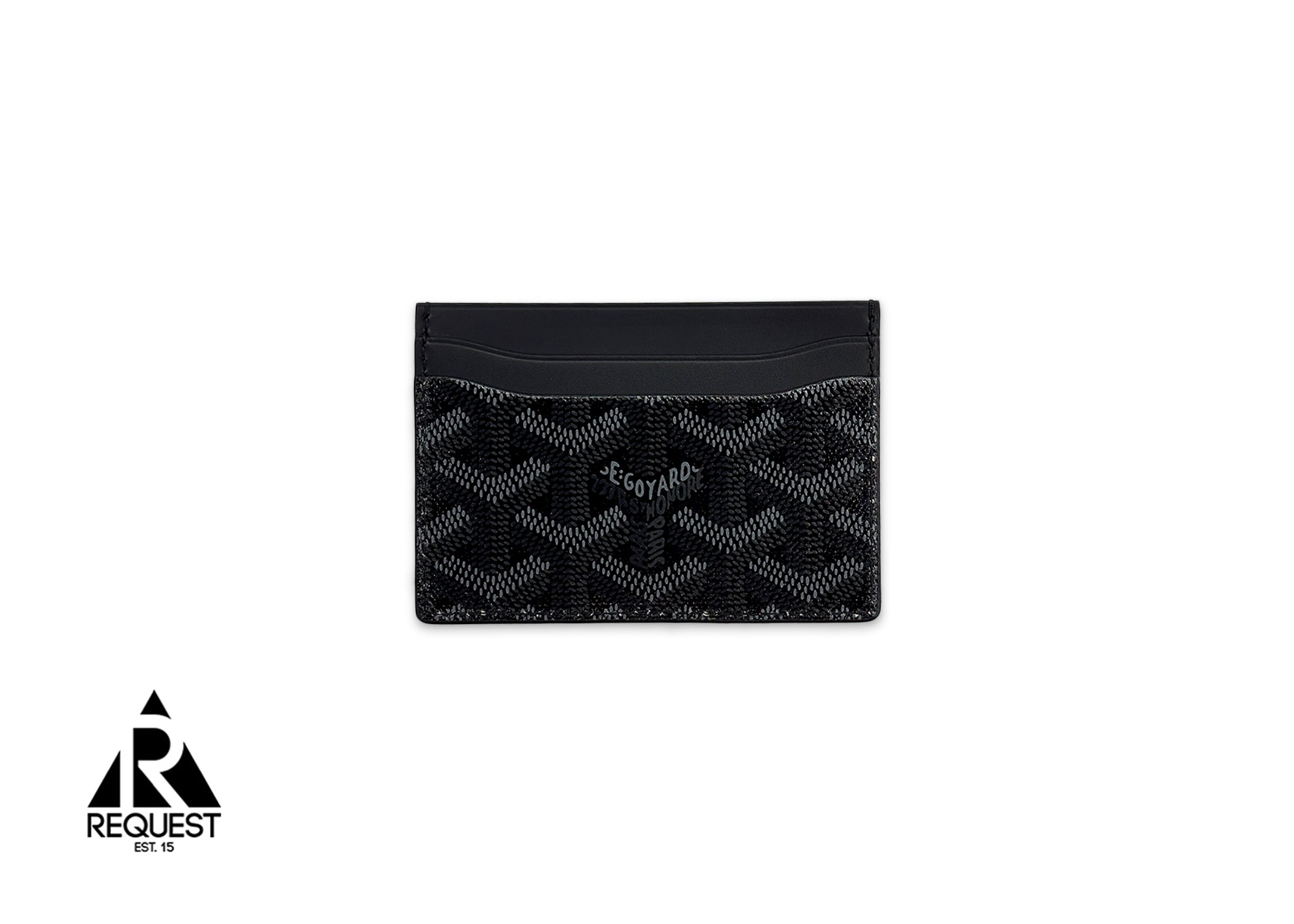 Goyard, Saint-Sulpice Card Holder Wallet "Jet Black"