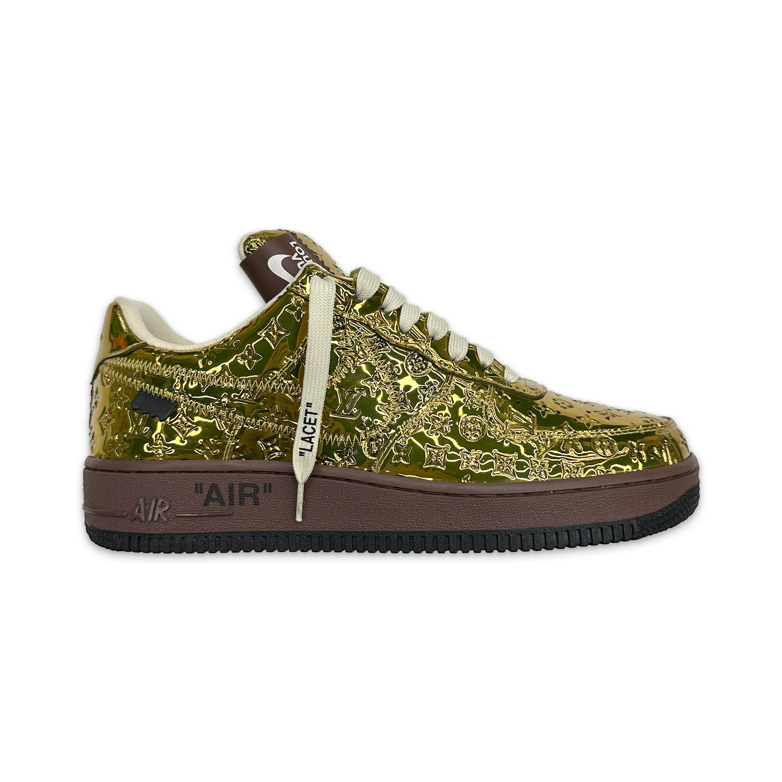 Louis Vuitton, Nike Air Force 1 Low "Metallic Gold"