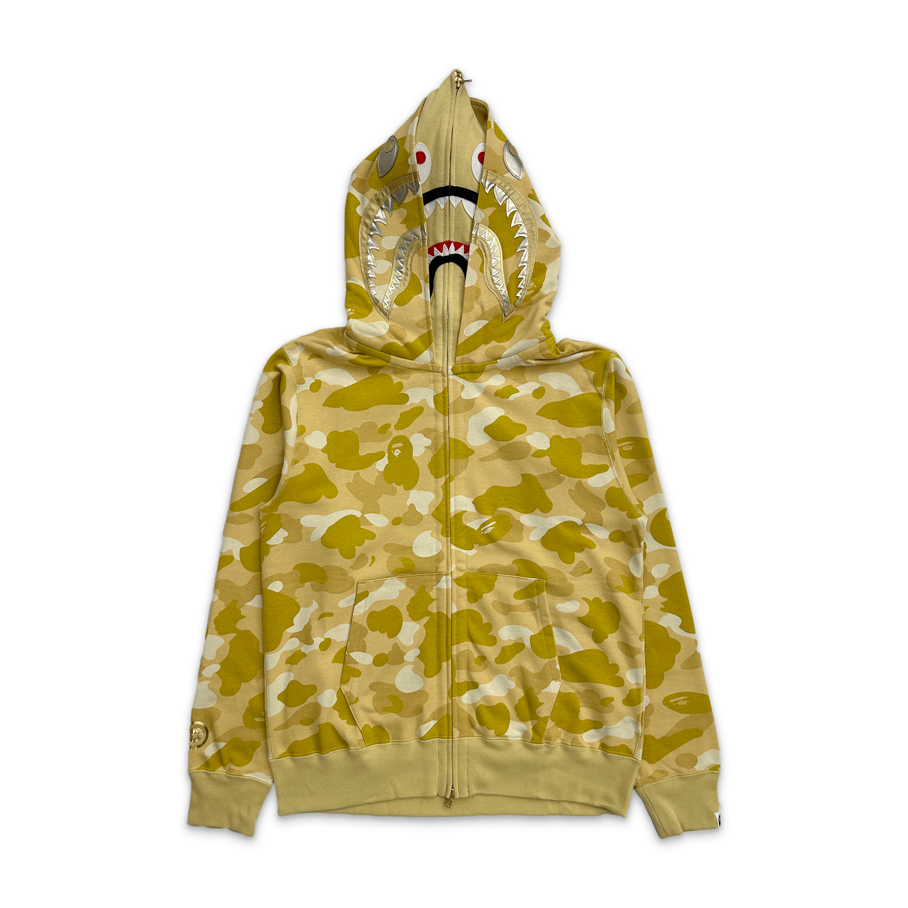 A Bathing Ape (BAPE), BAPE Color Camo Double Shark Full Zip Hoodie "Yellow" SS24