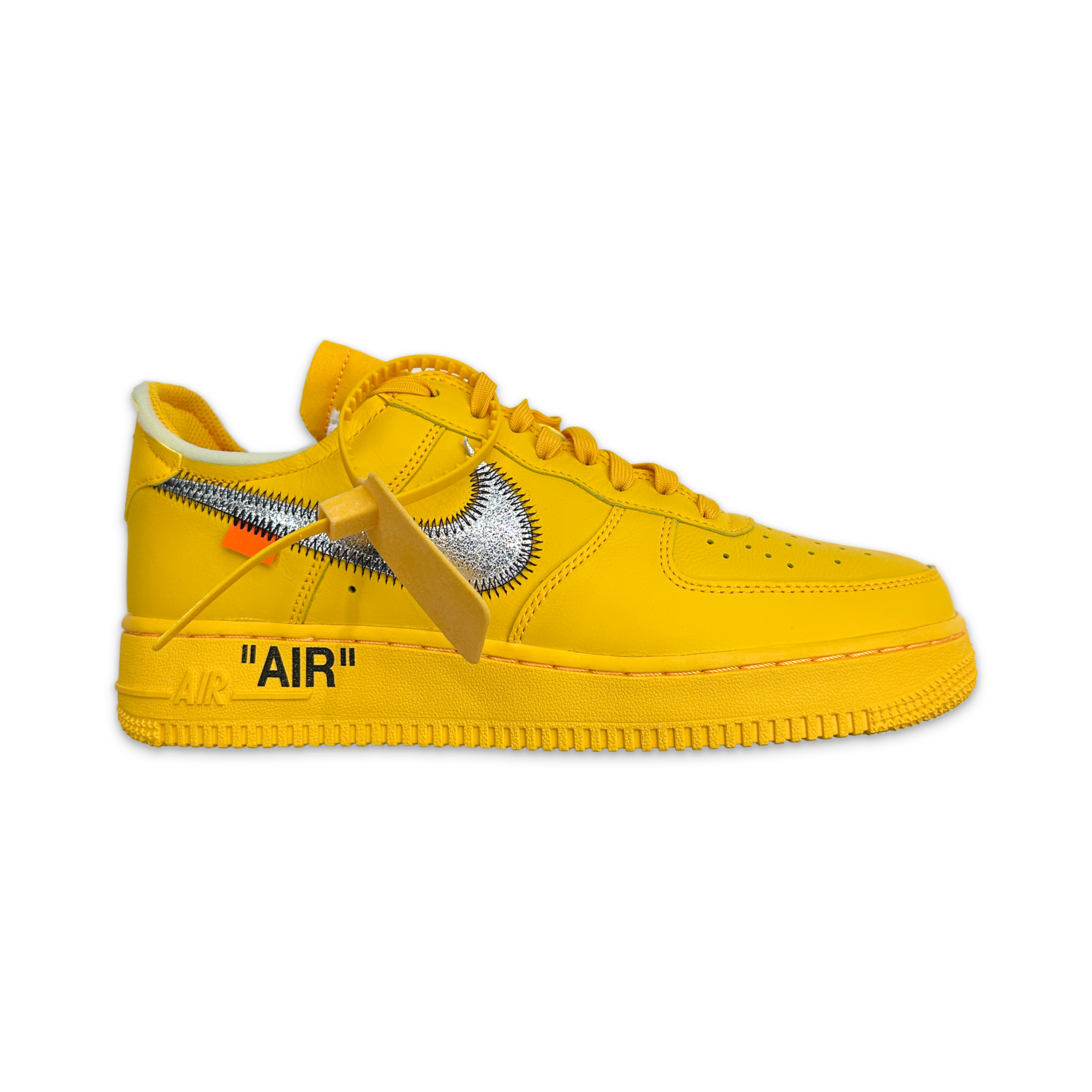 Request, Nike Off White Air Force 1 Low “University Gold” / “ICA”