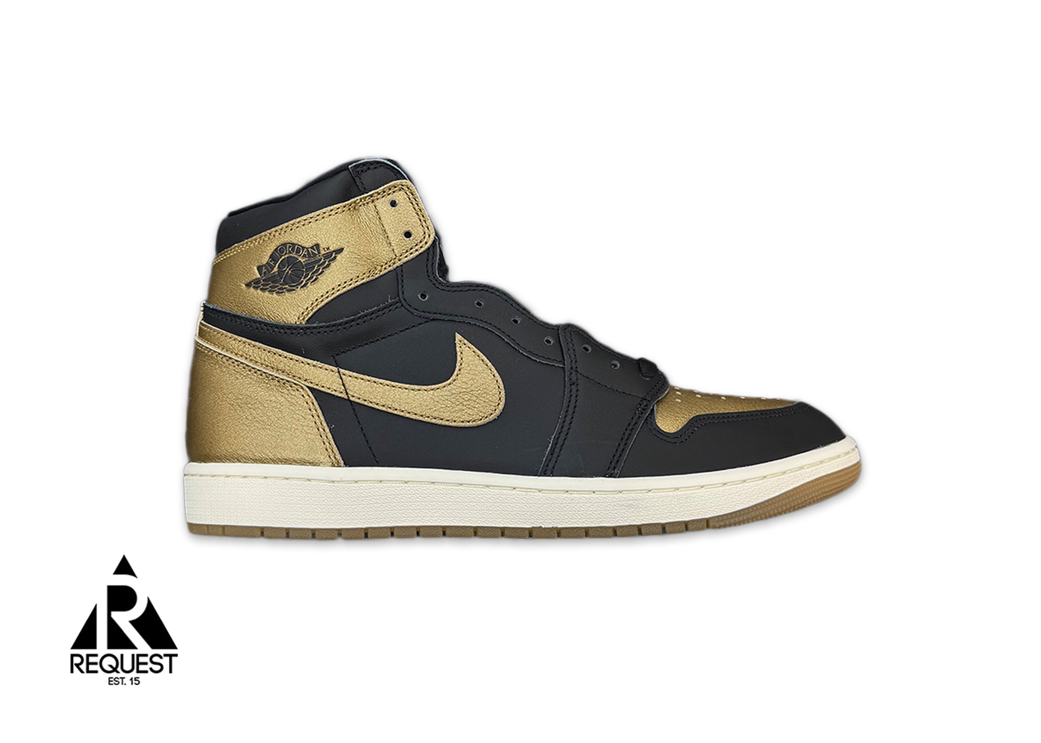 Request, Air Jordan 1 Retro High “Black Metallic Gold 2024"