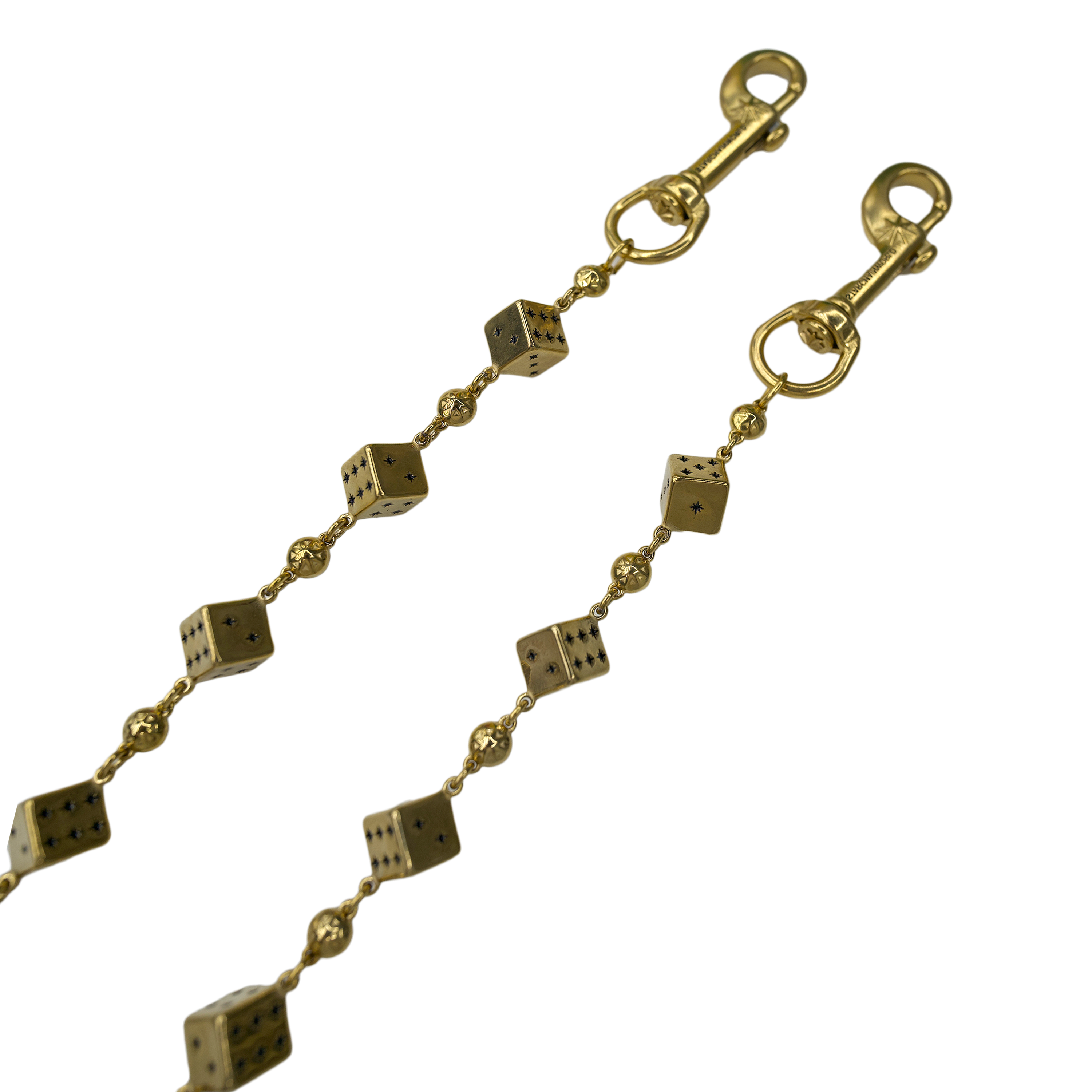 Starchain World, Gold Dice Wallet Chain - No Stones