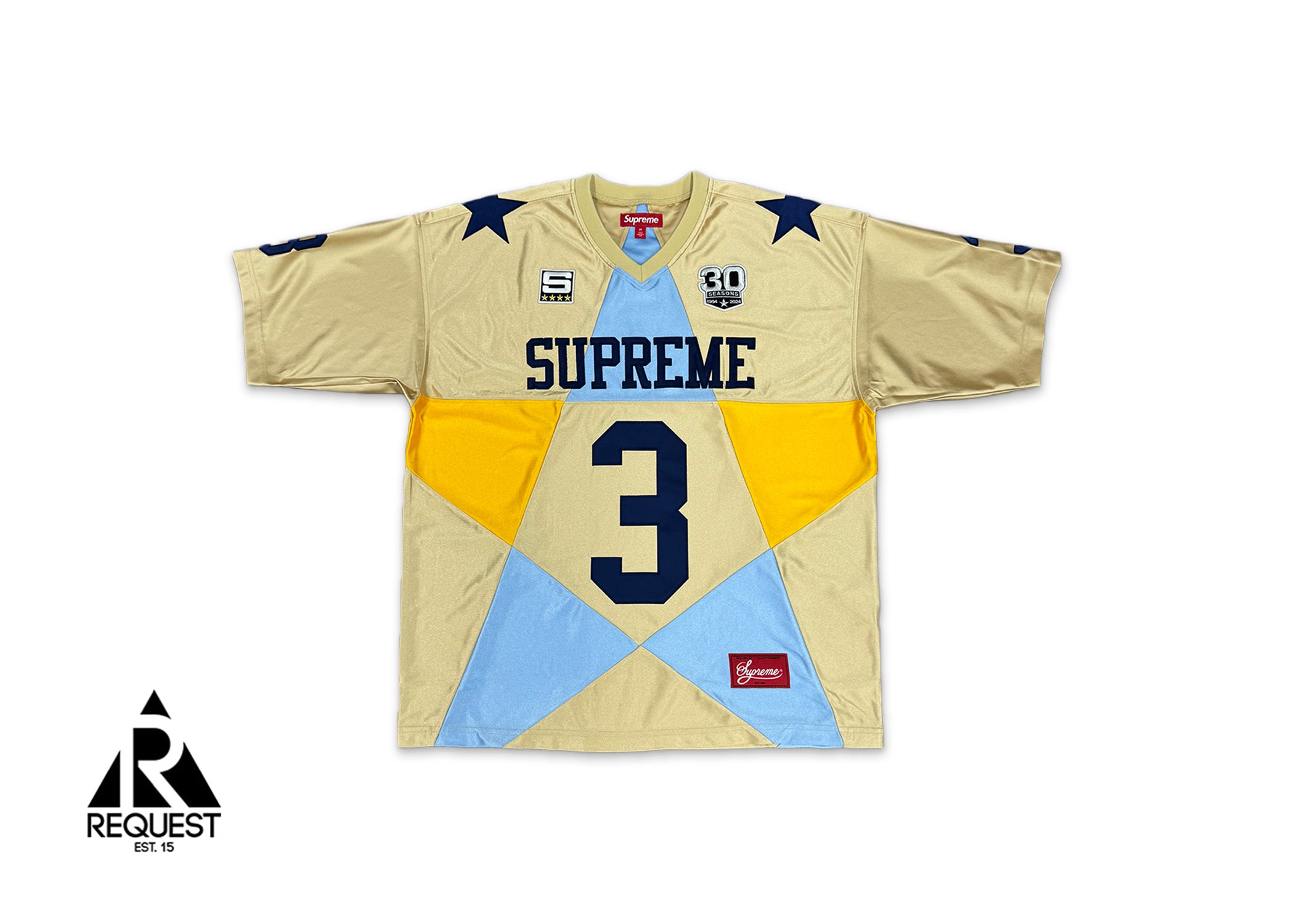 Supreme, Star Football Jersey "Gold"