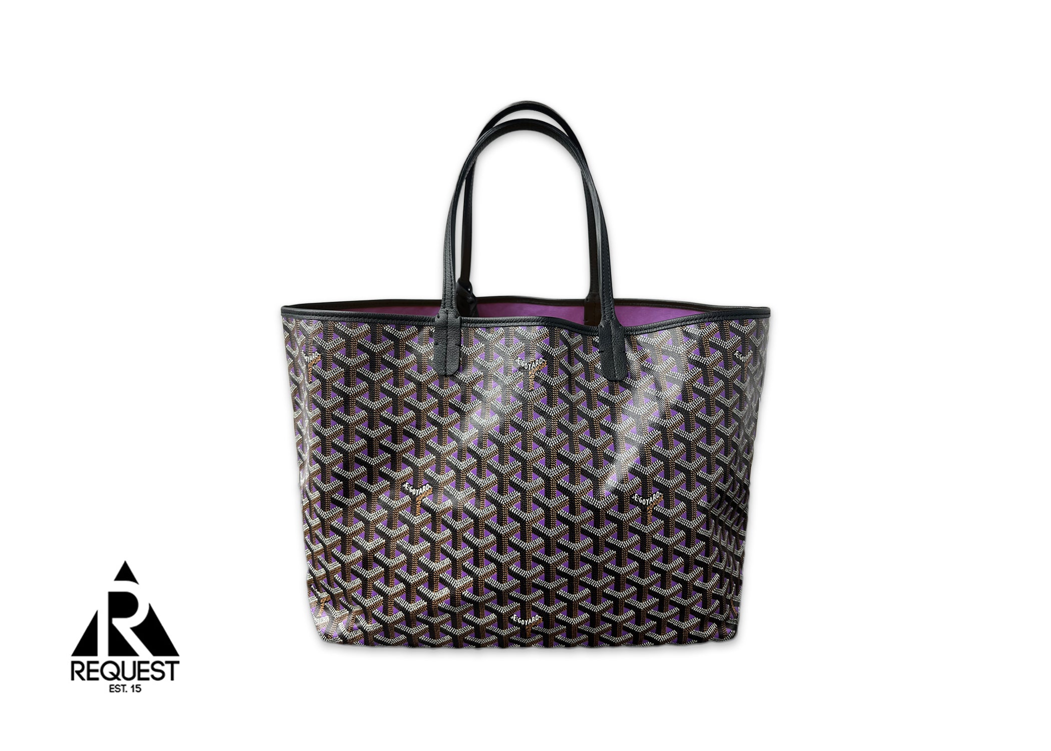 Goyard, Saint Louis PM Tote Bag "Black/Purple"
