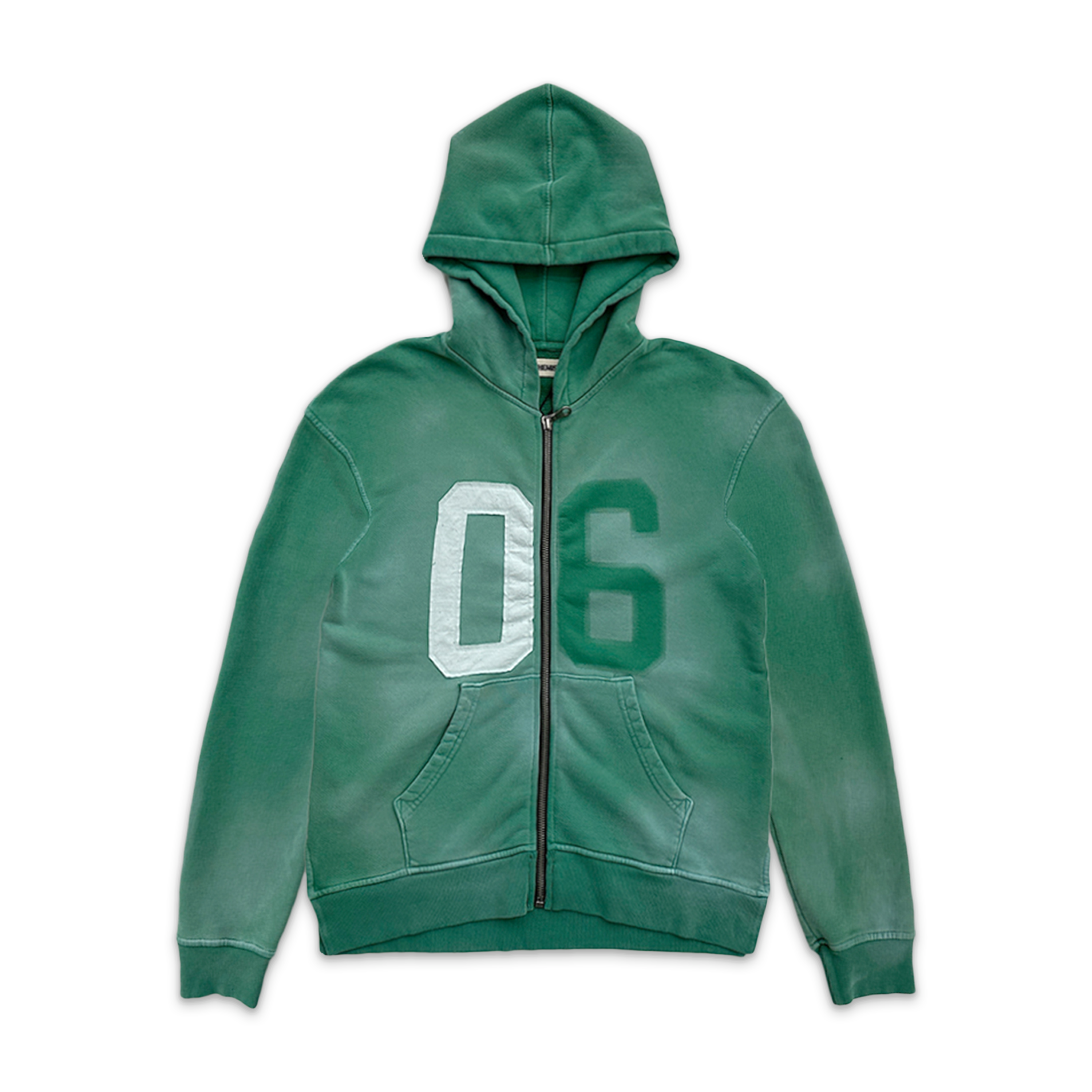 Philip Zip Up Hoodie "Bright Green"