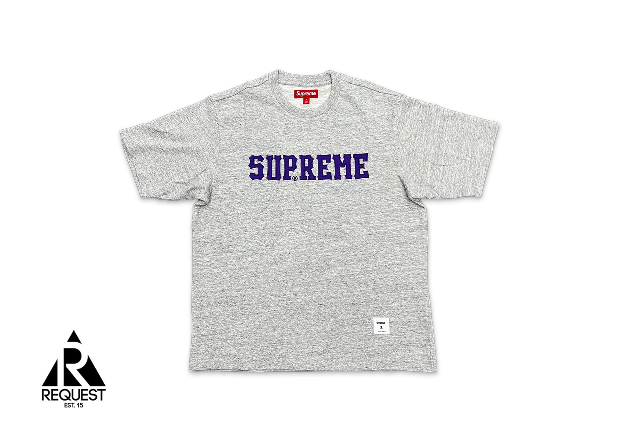 Supreme, Twill Applique Tee "Heather Grey"