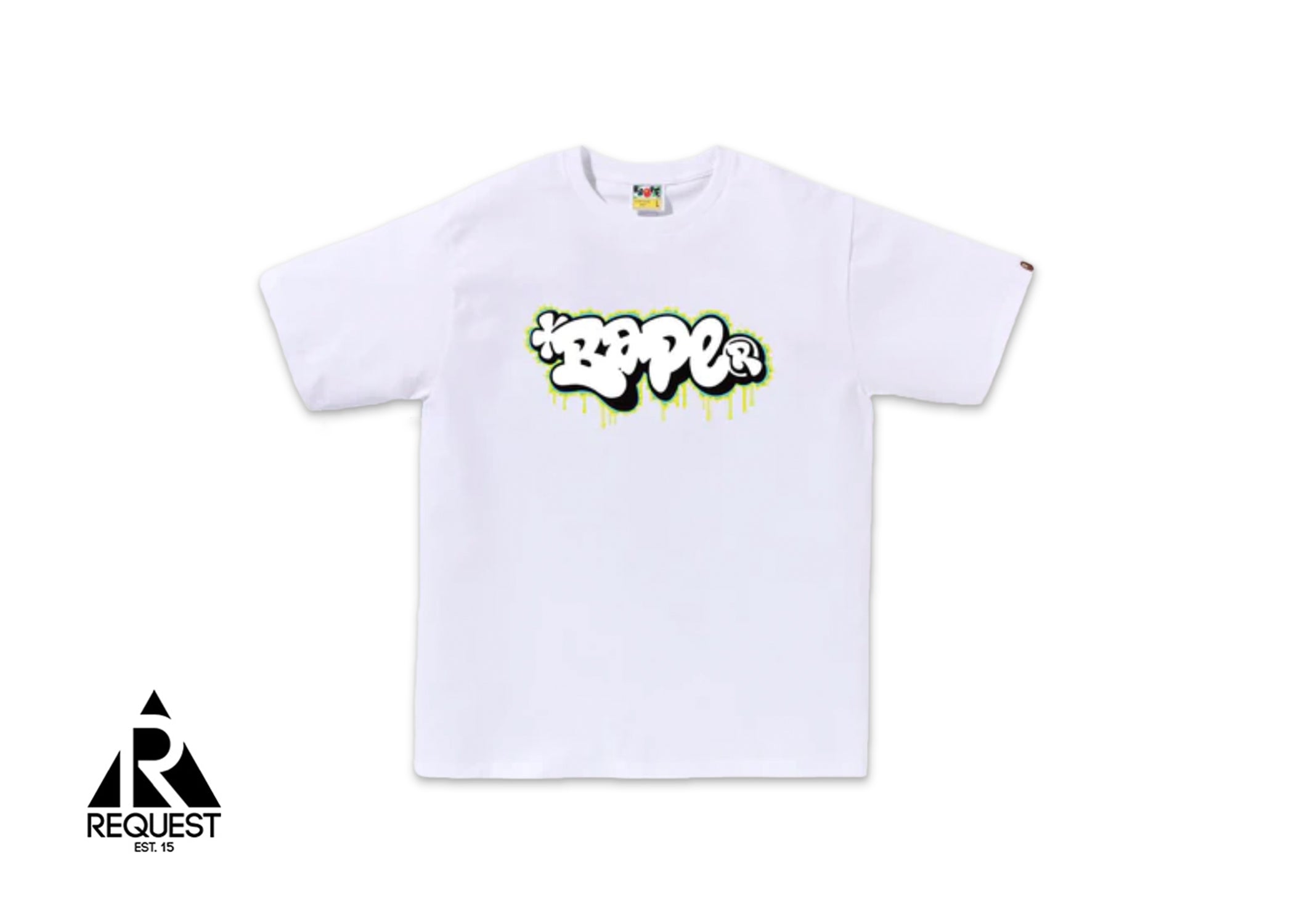 A Bathing Ape Graffiti Logo Tee "White"