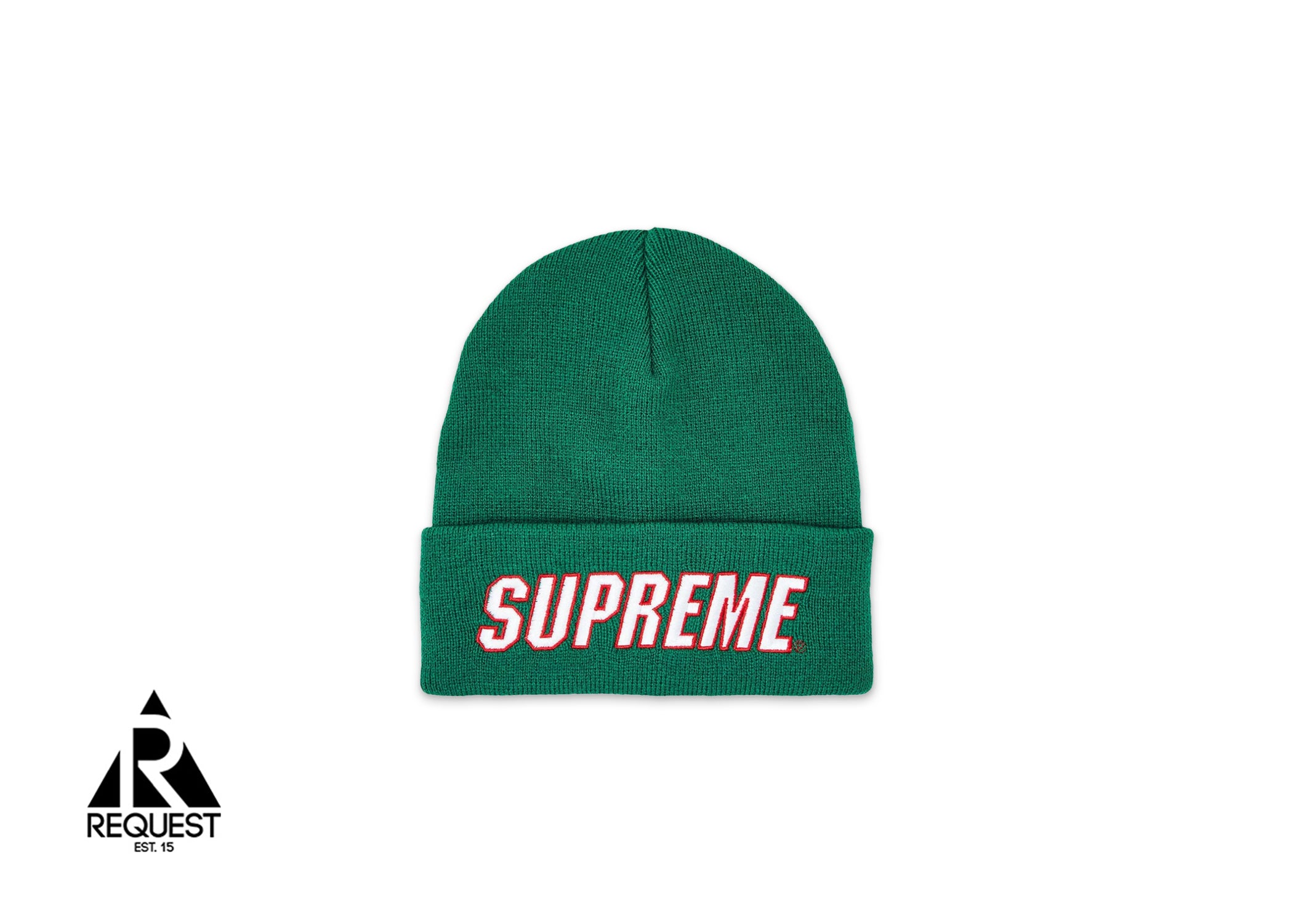 Green hotsell supreme beanie