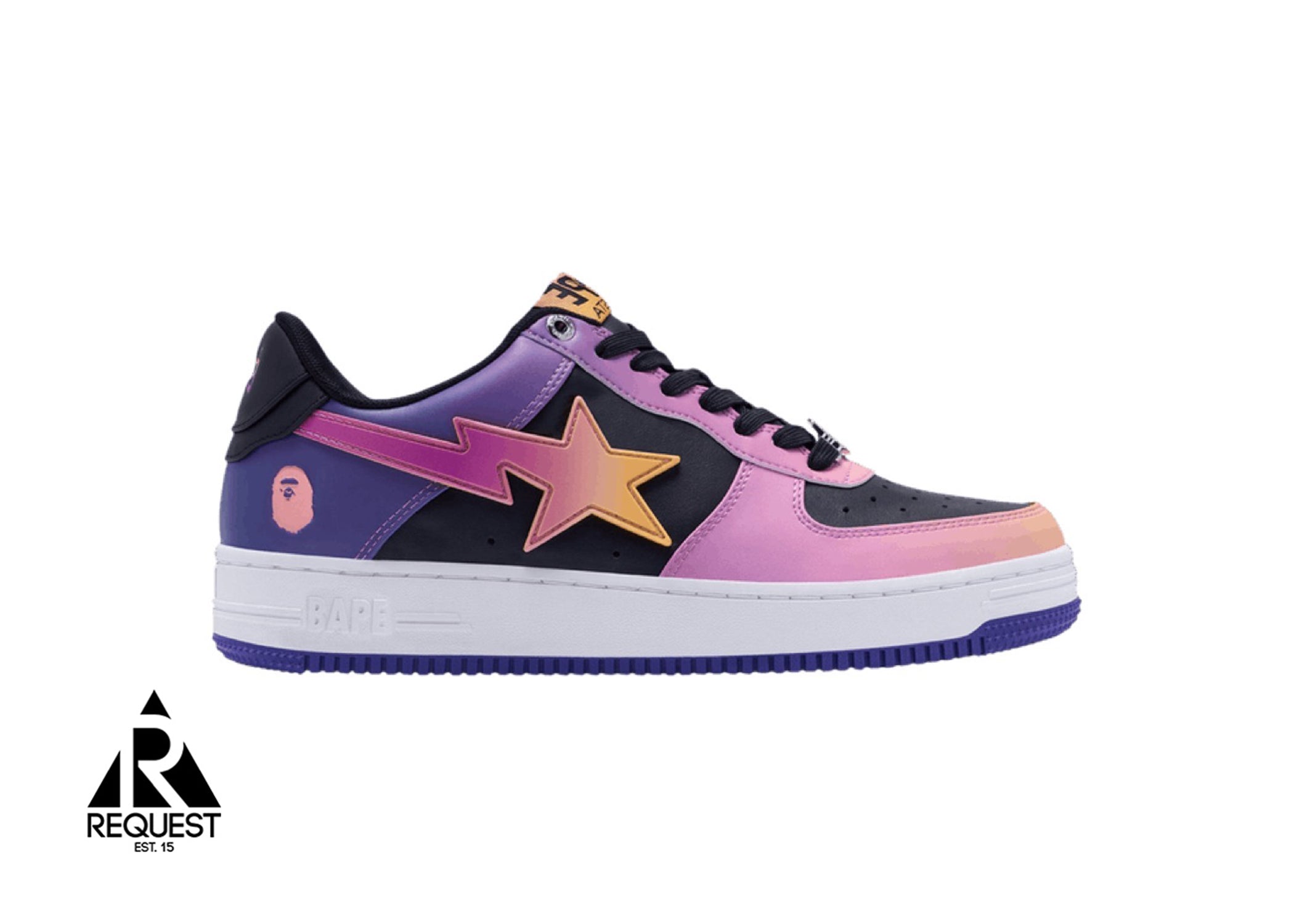 A Bathing Ape Bapesta #7 "Purple Gradient"