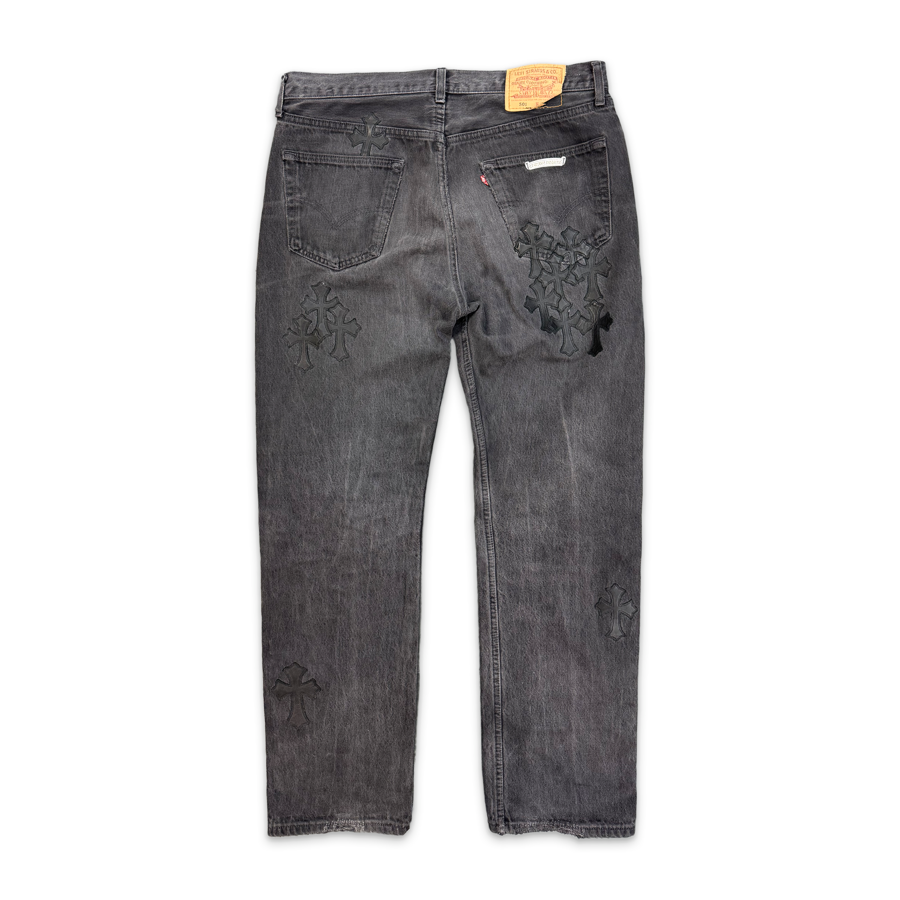 Chrome Hearts, Levi's Black Denim "Black Crosses"
