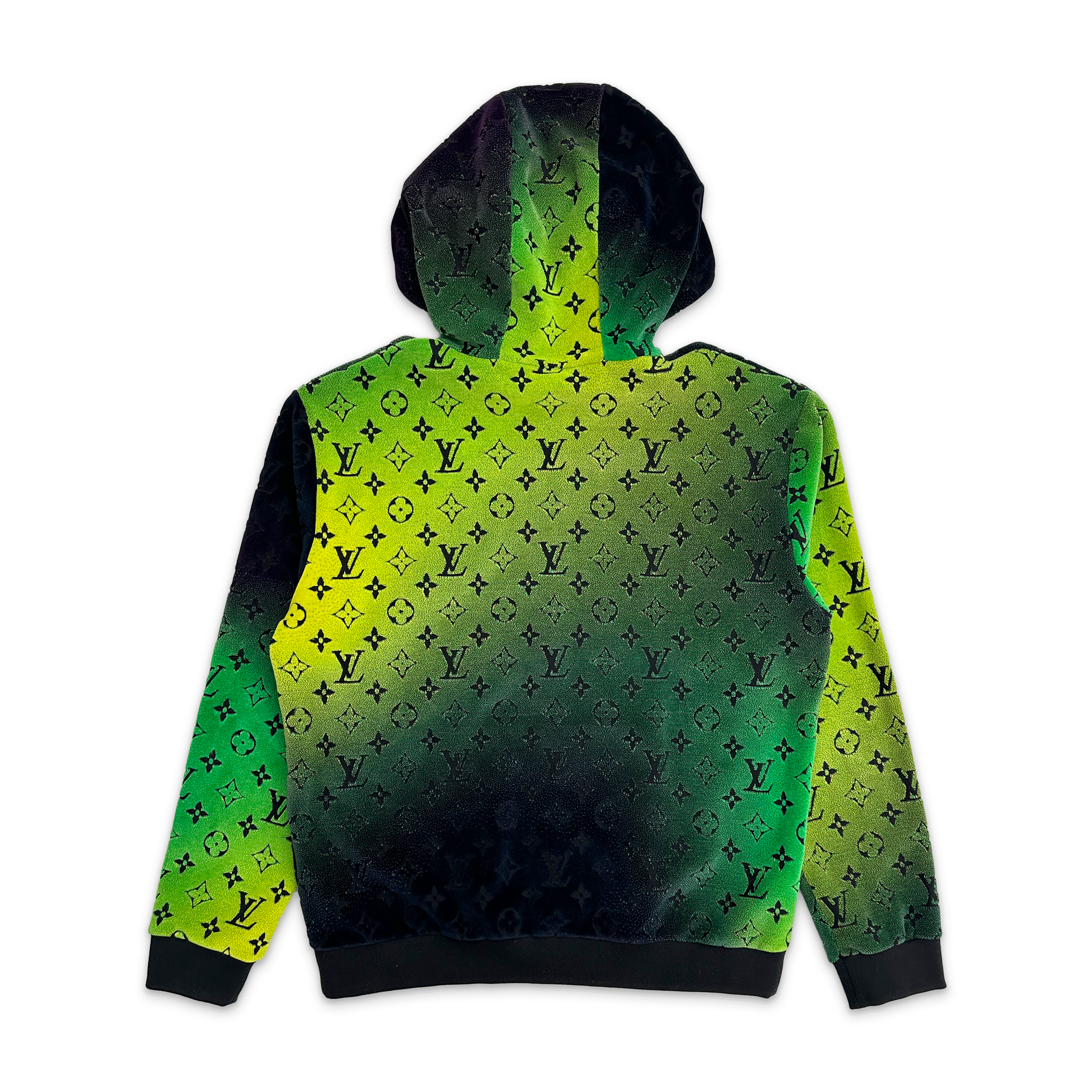 Gradient Velvet Monogram Jacket "Green/Yellow"