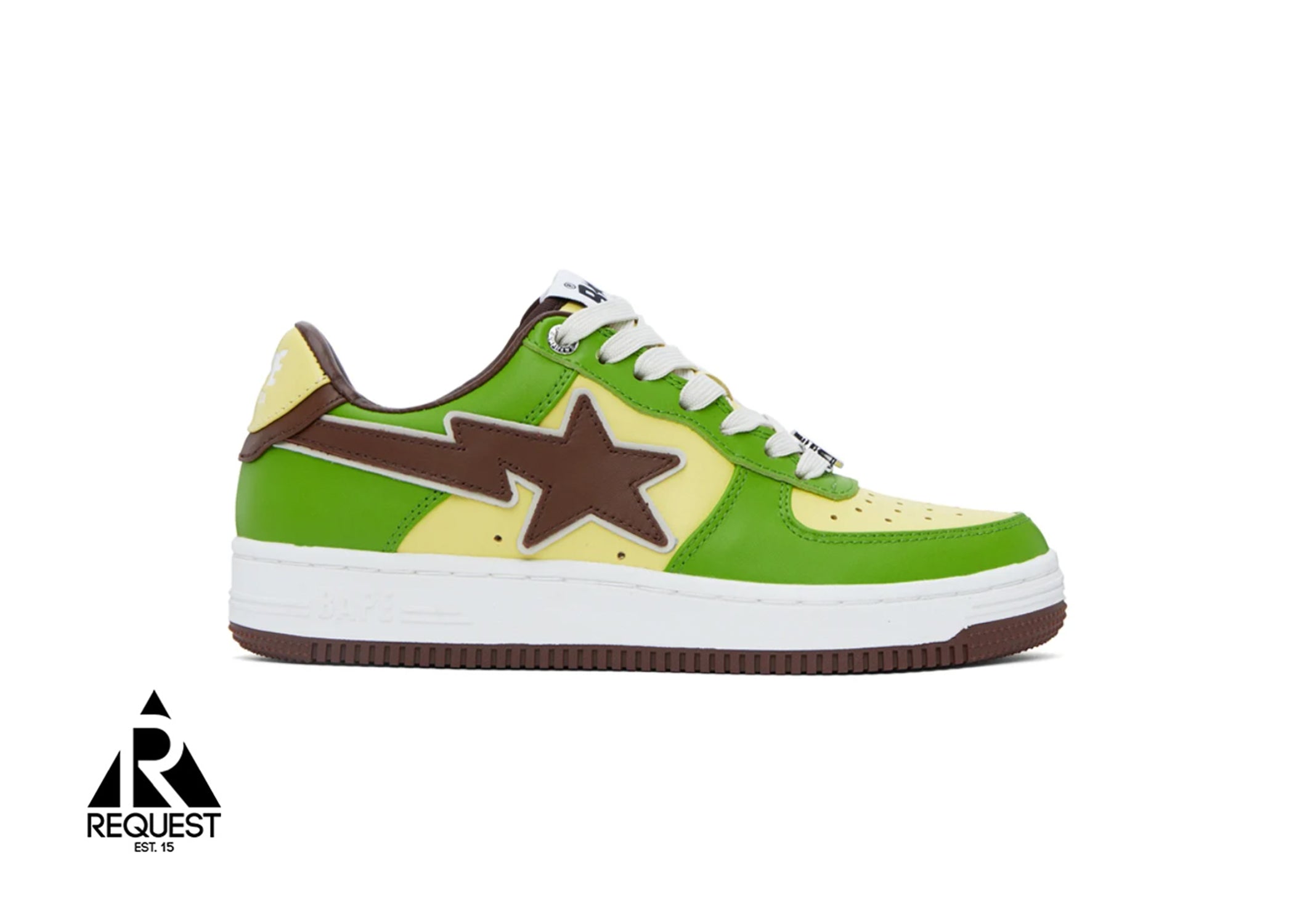 A Bathing Ape Bapesta "Green Brown"