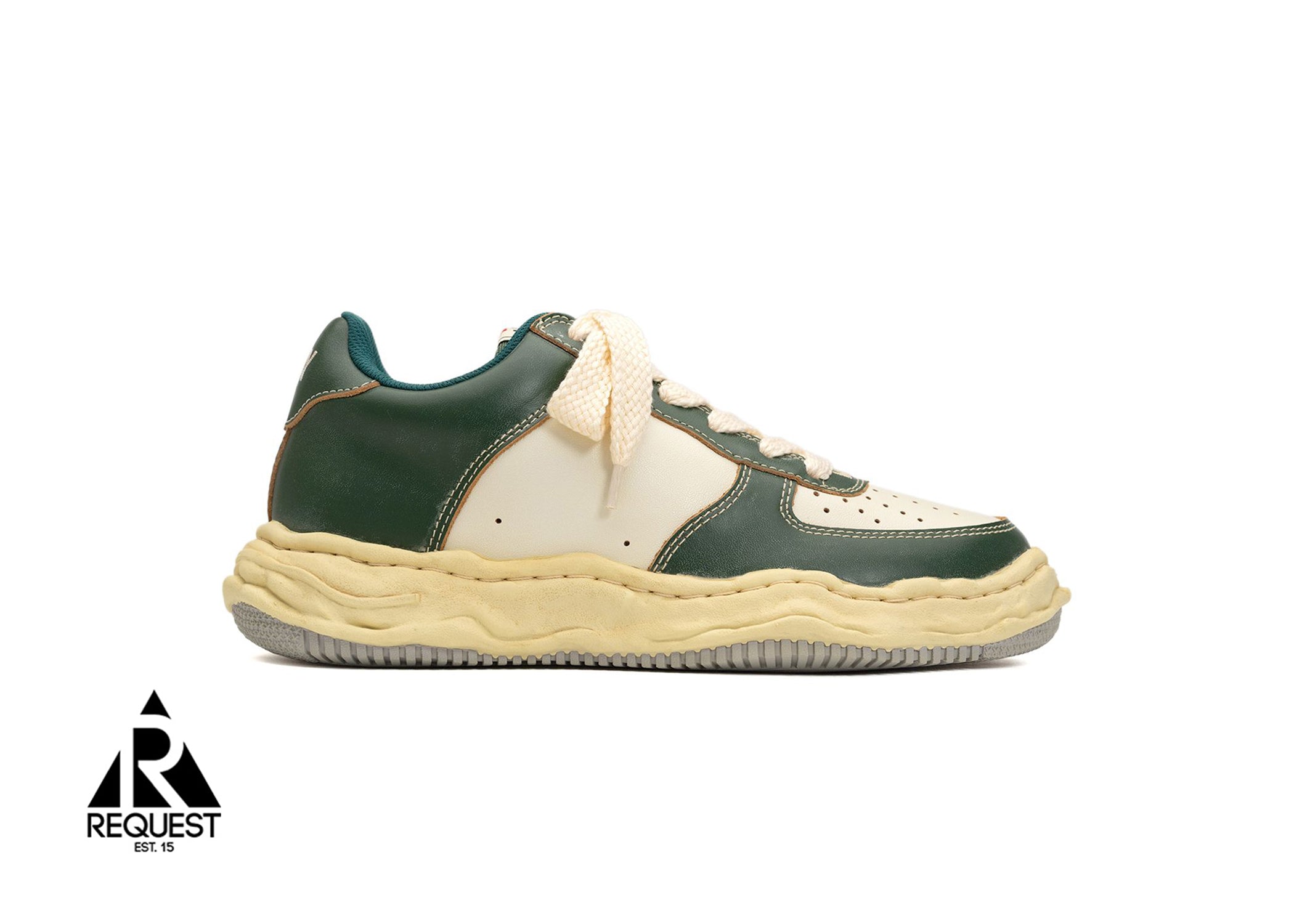 Mihara Yasuhiro Wayne Leather Low "Vintage Sole Green"