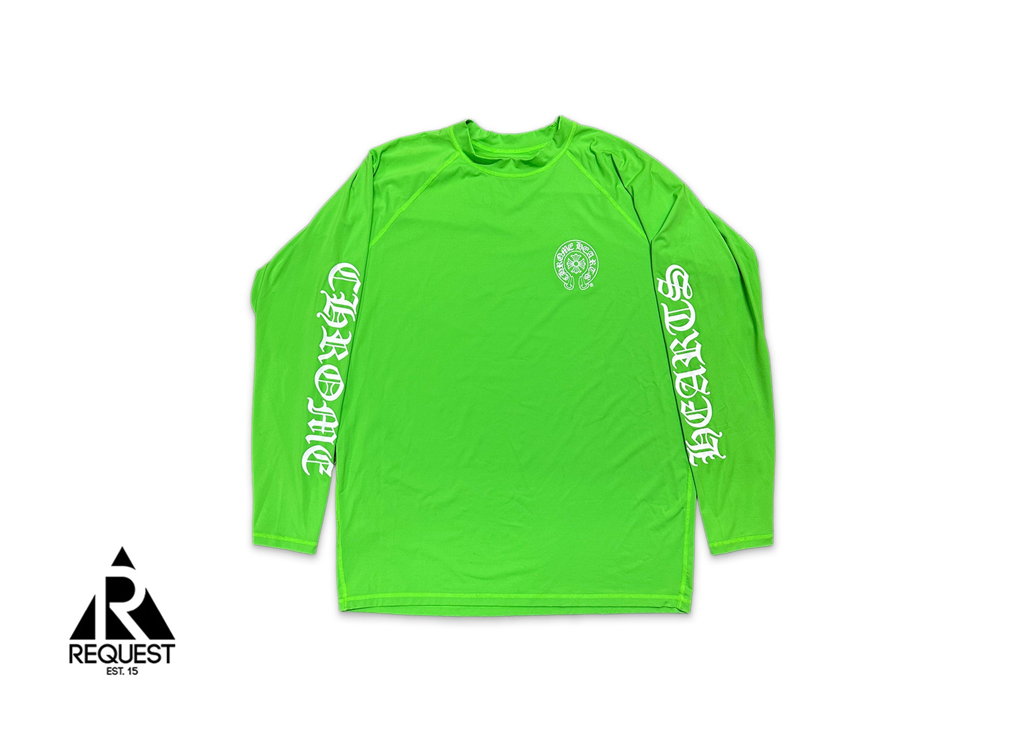 Chrome Hearts, Rash Guard L/S Shirt "Lime Green"