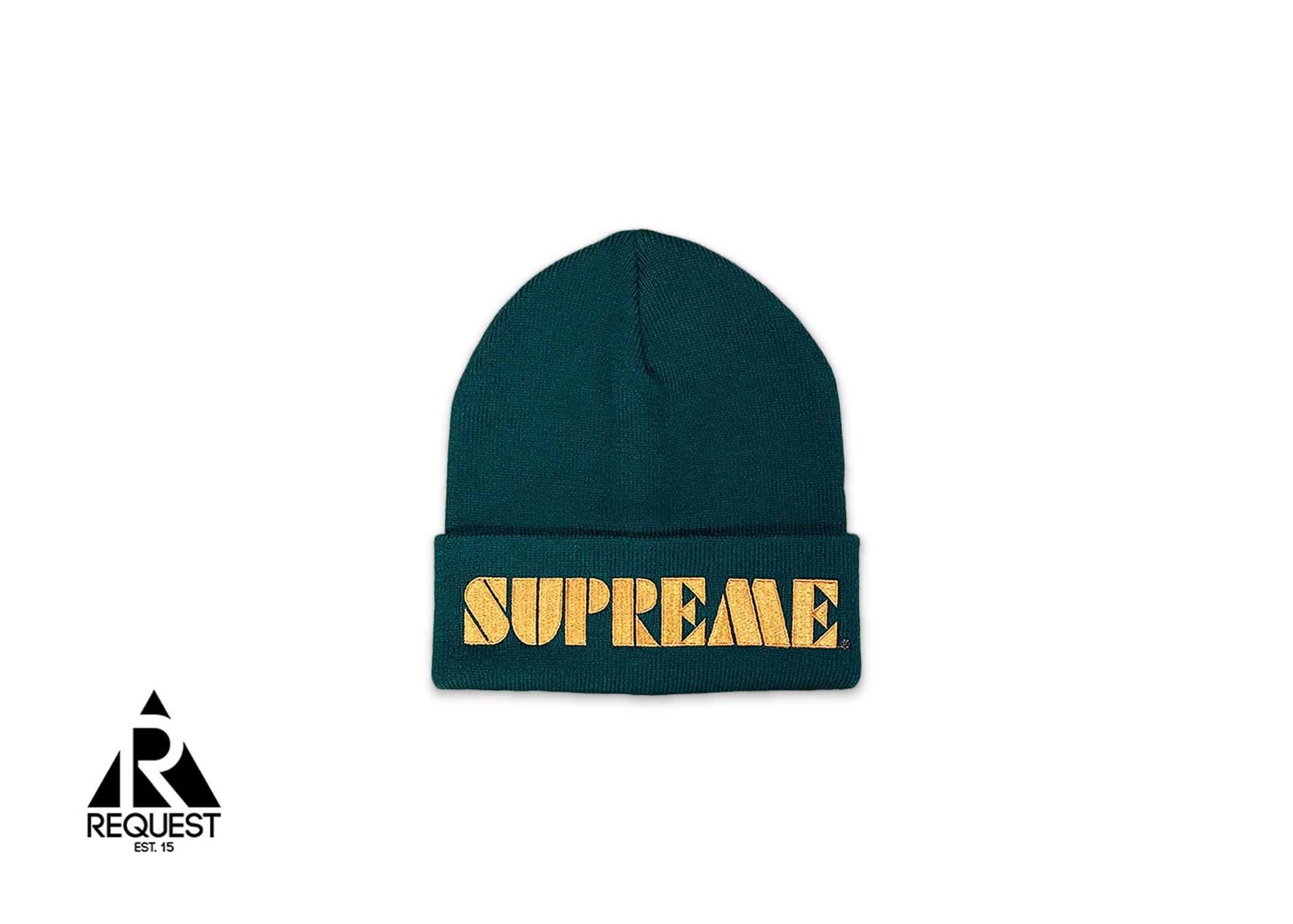 Supreme, Sports Stencil Beanie "Dark Green"