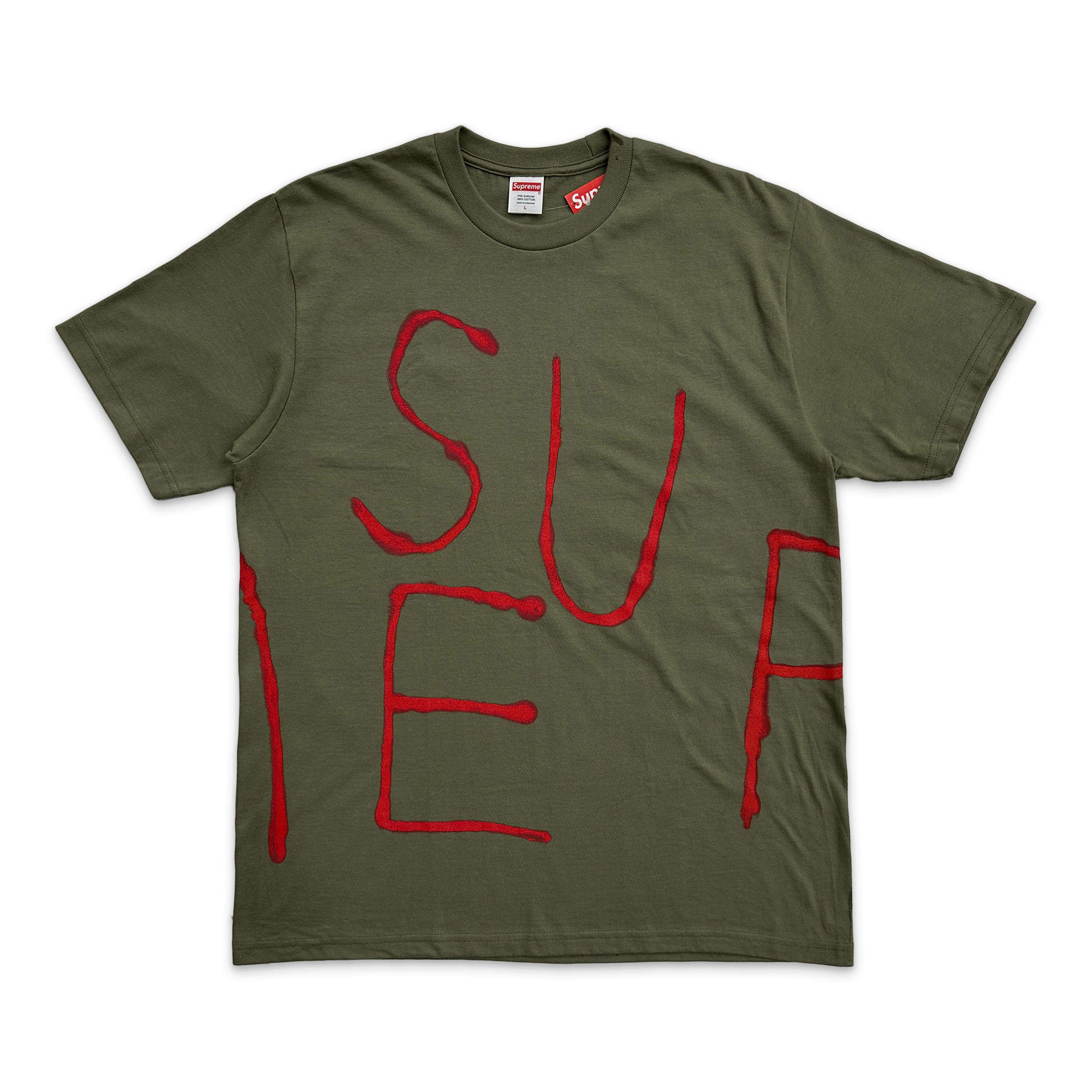 Supreme, Painted Tee "Olive"