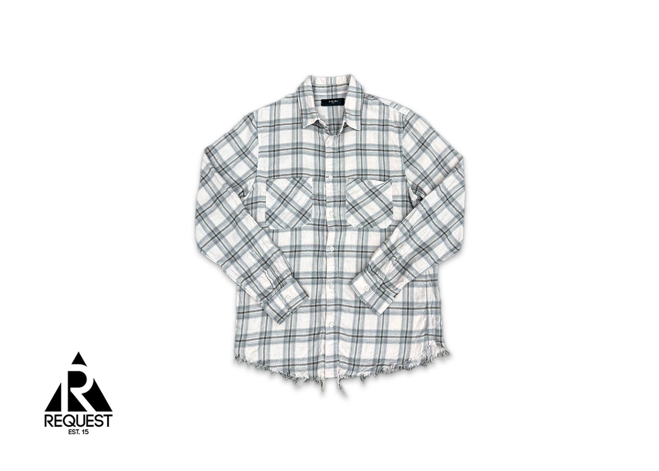 Amiri, Shotgun Flannel "Light Pink/Grey"