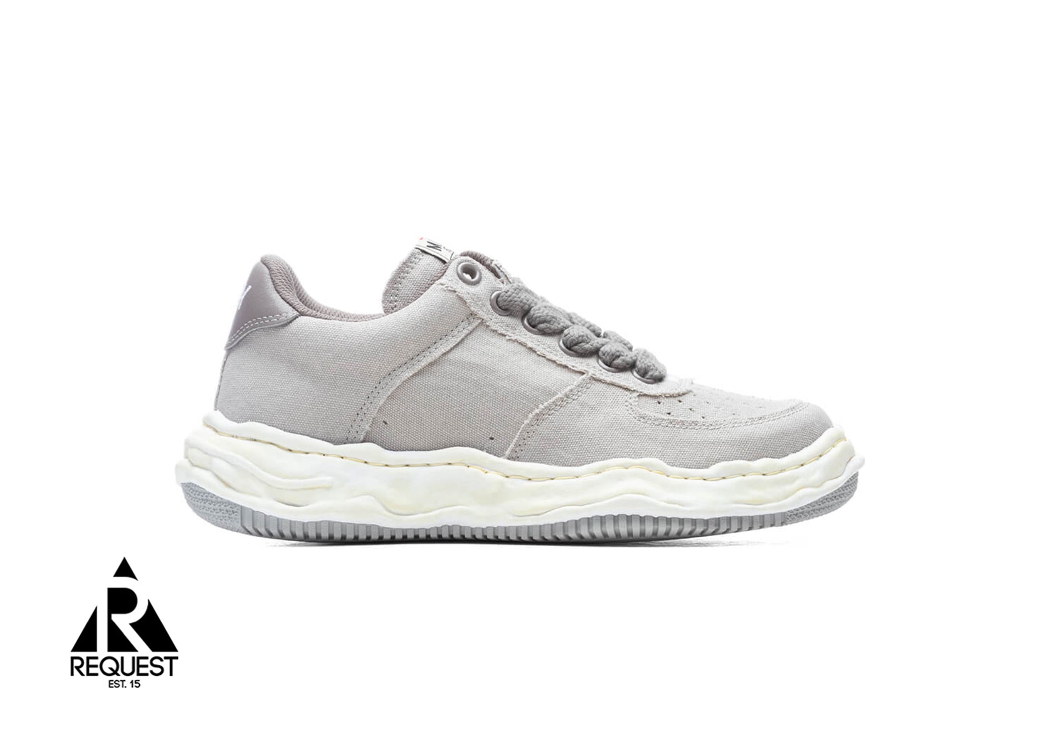 Mihara Yasuhiro Wayne OG Sole Washed Canvas Low "Grey"