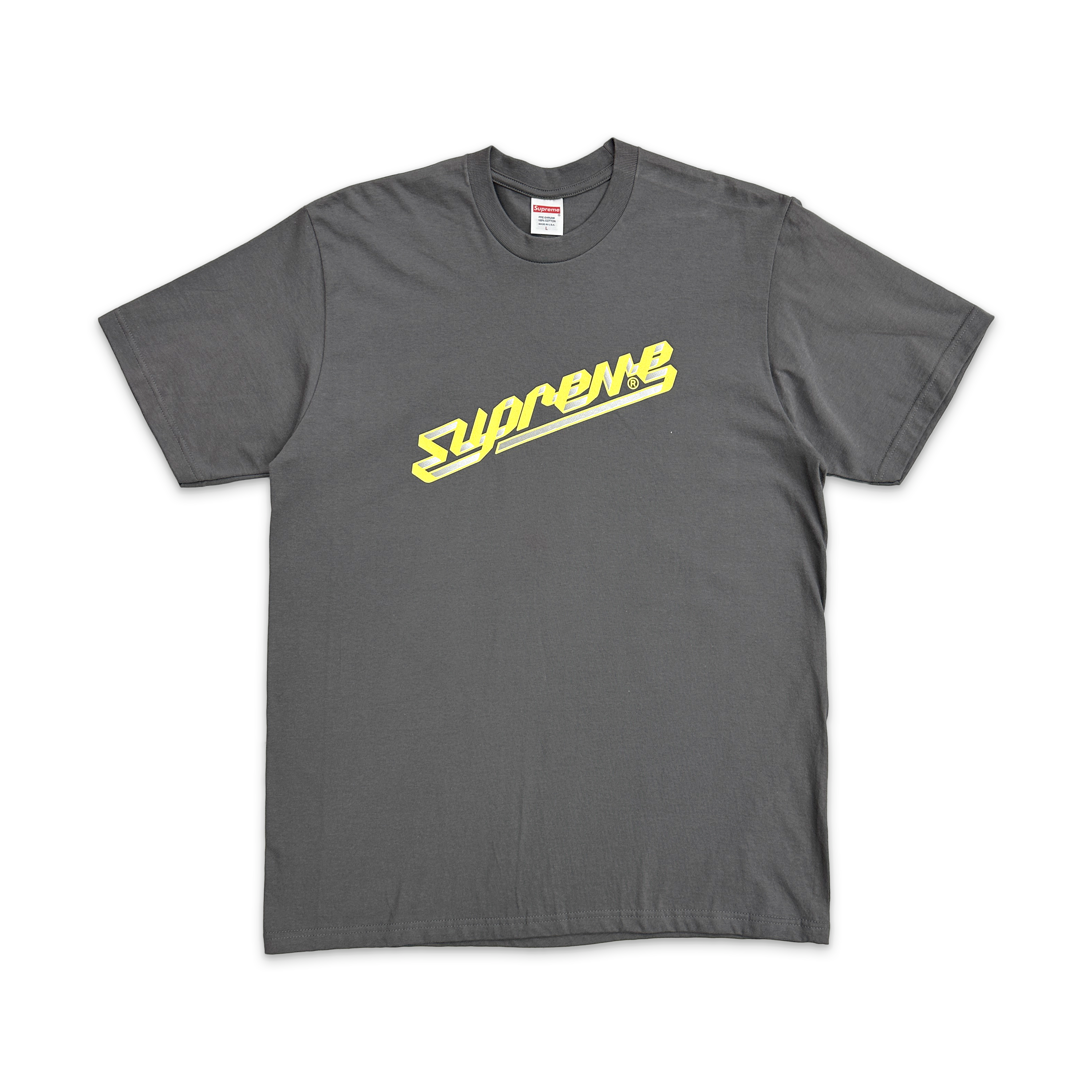 Supreme, Banner Tee FW23 "Charcoal"