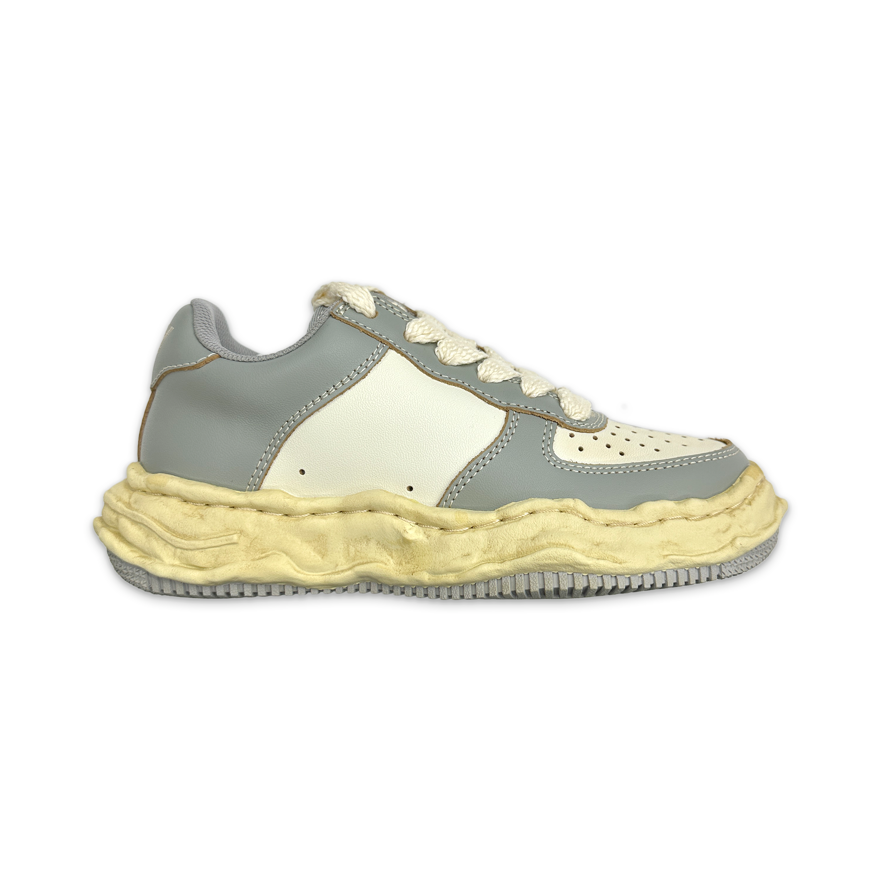 Maison Mihara Yasuhiro, Wayne Vintage Sole Leather Low "Grey"
