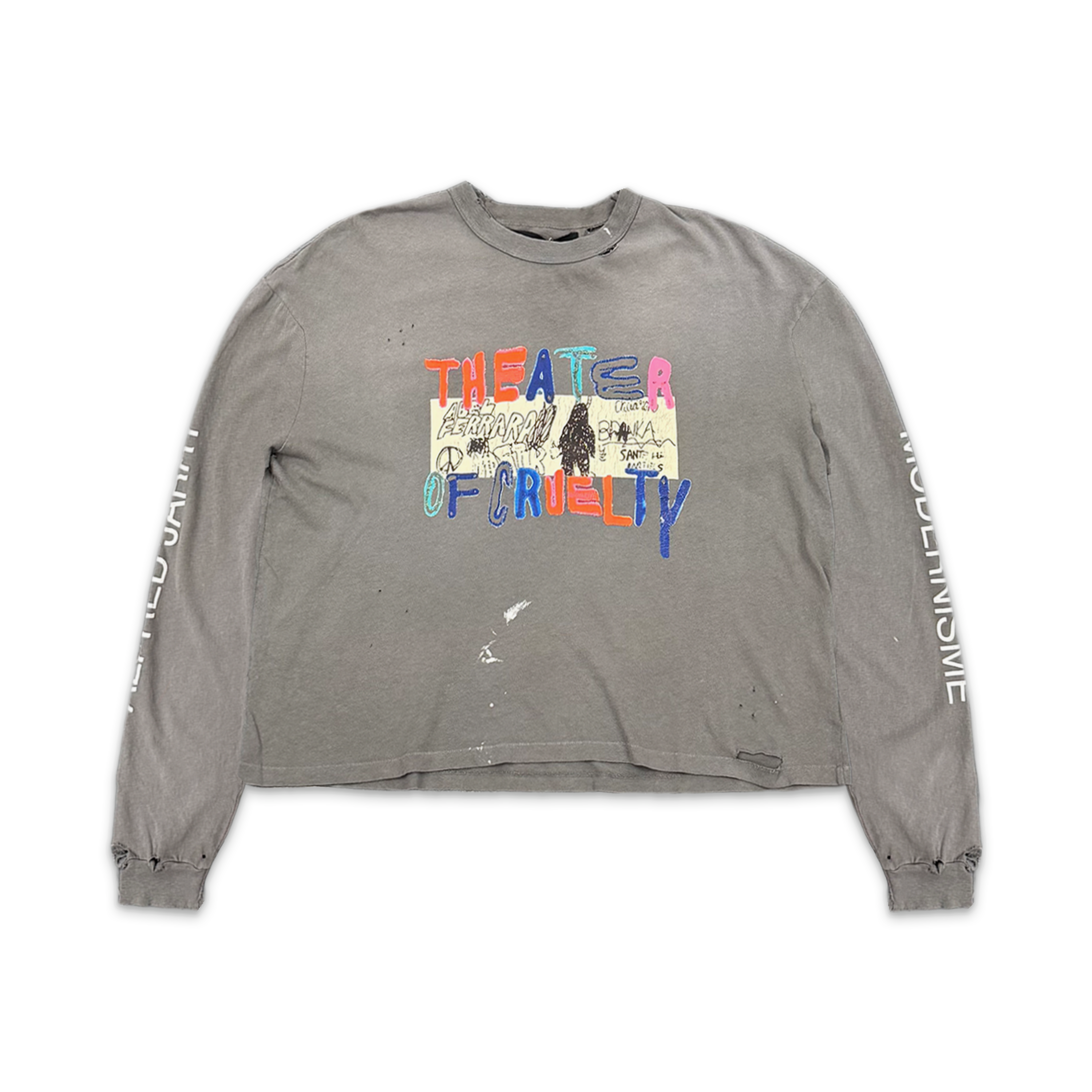 Paly Hollywood, Grey Cruelty L/S Tee "Grey"