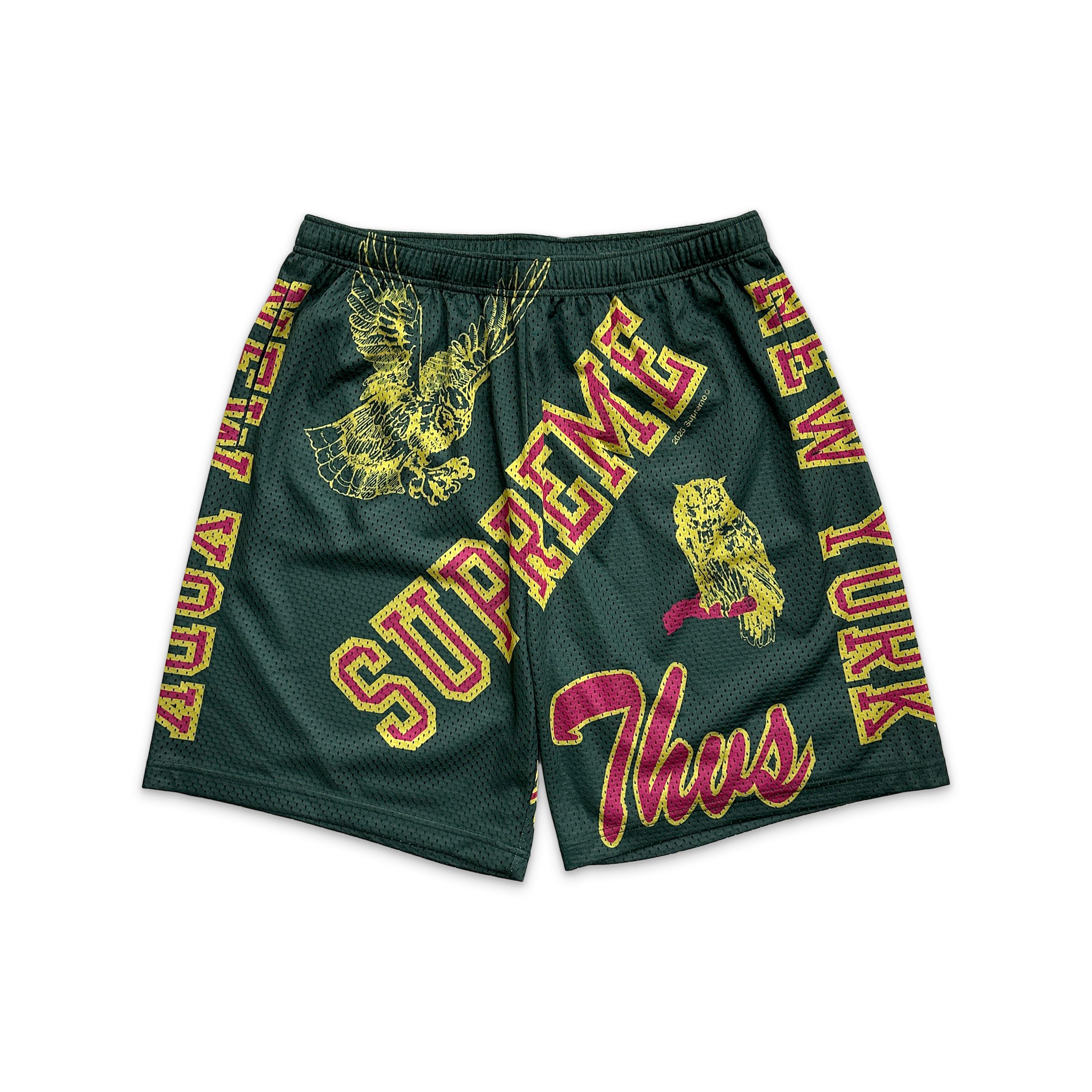 Supreme, Varsity Mesh Shorts "Dark Green"