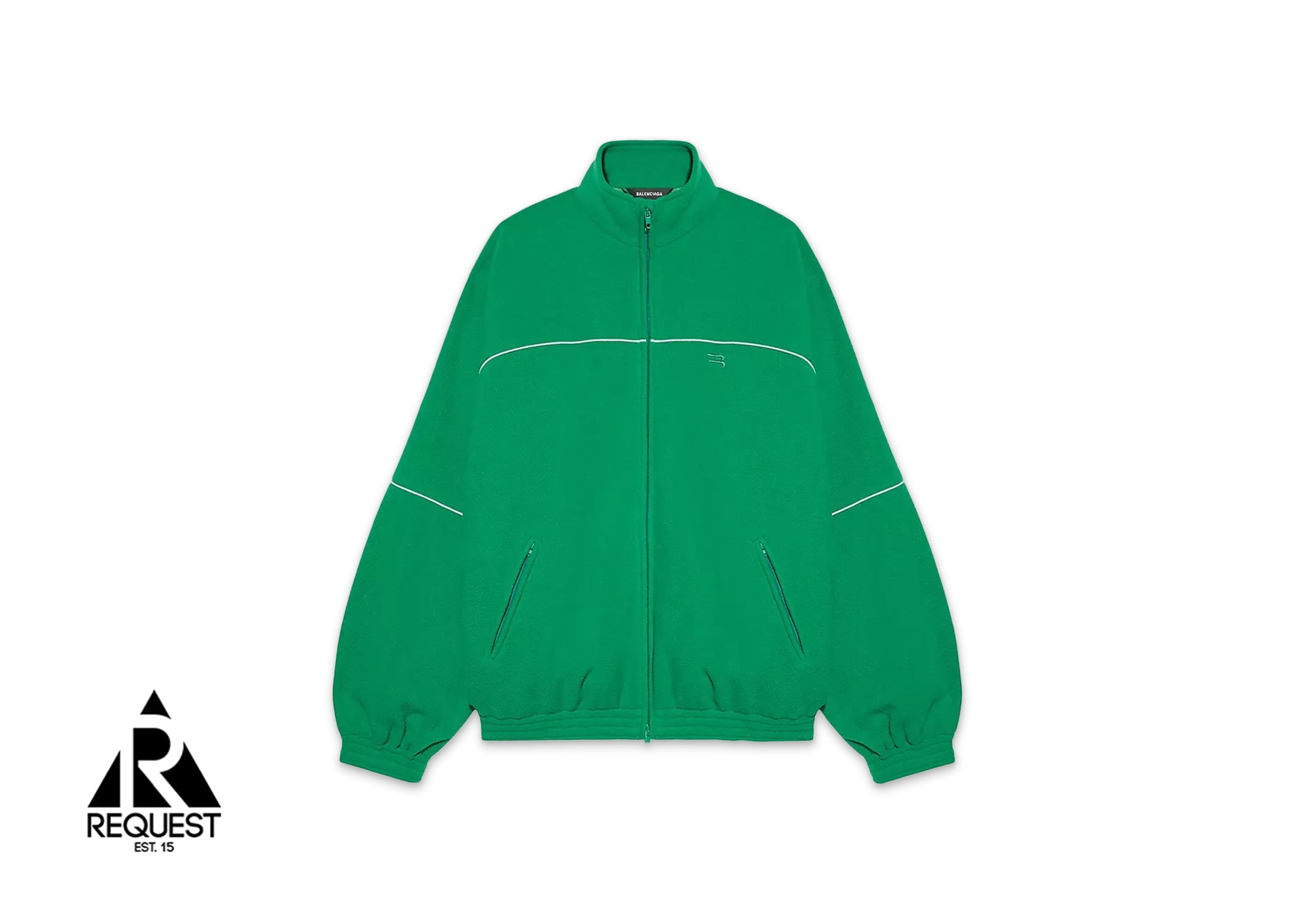 Balenciaga Fleece Track Jacket "Green"