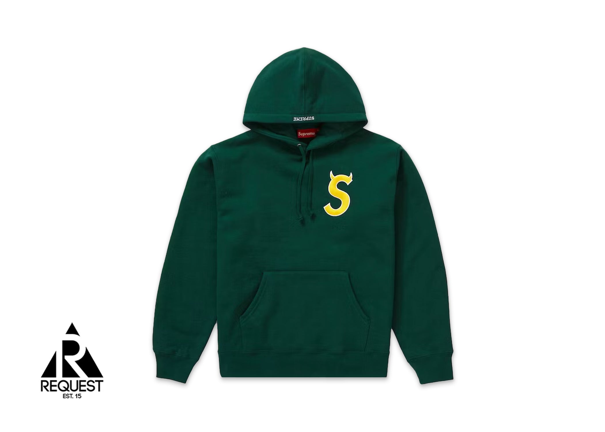 Supreme S Logo Hooded Sweatshirt Fw22 Dark Green