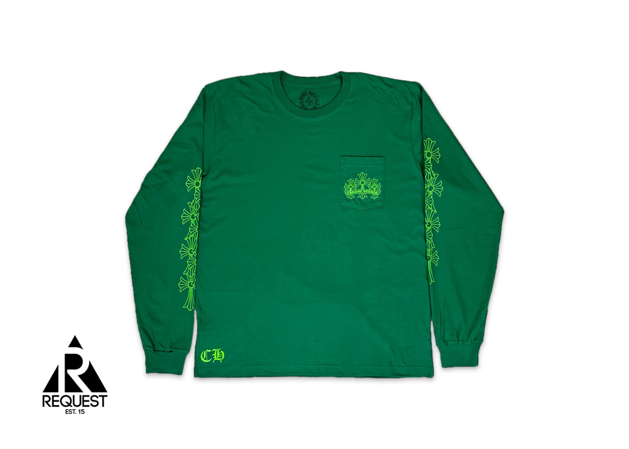 Chrome Hearts Cemetery Cross L/S Tee "Green"