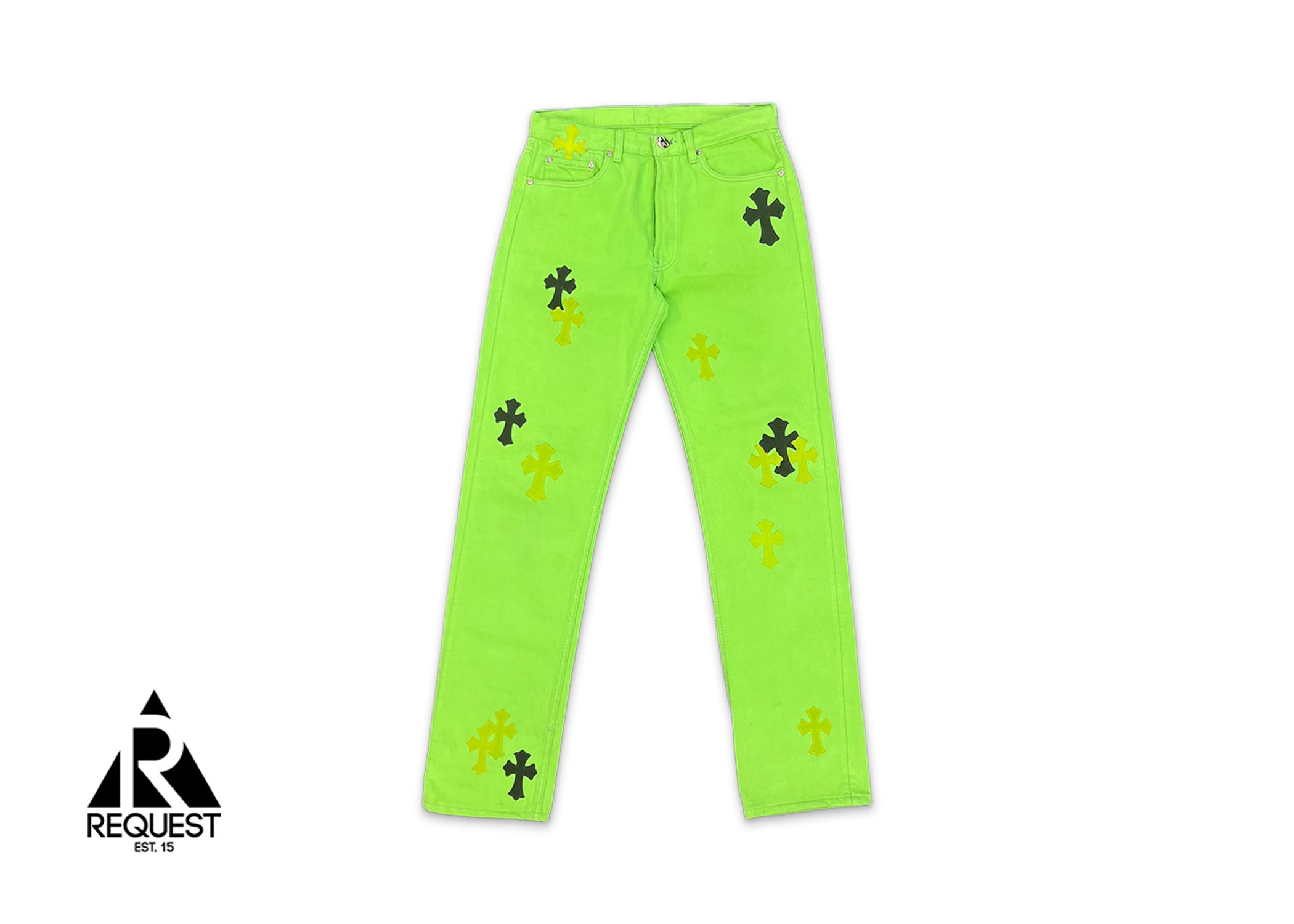 Chrome Hearts Levi's Green Denim "Green & Black Crosses"