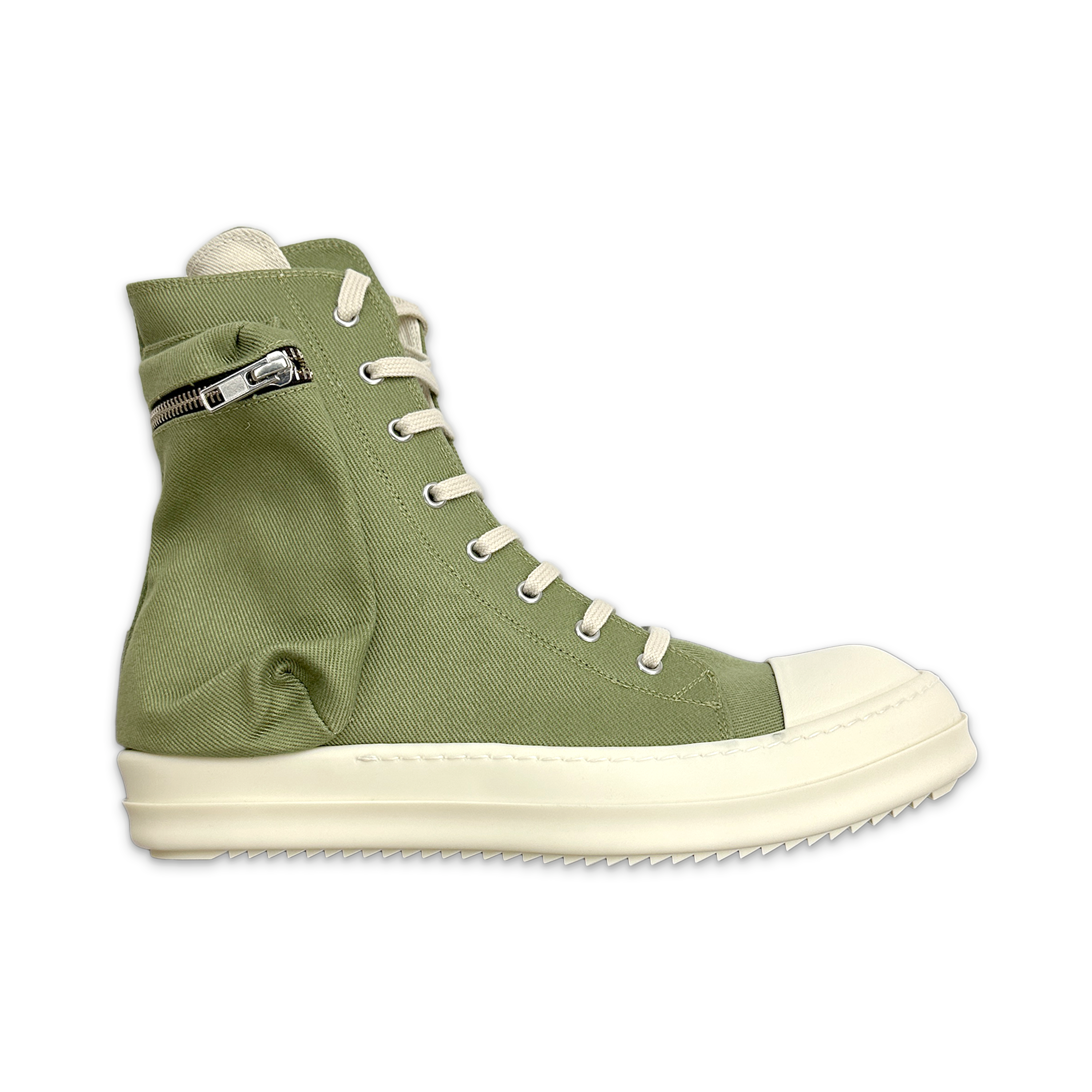 Rick Owens DRKSHDW, Cargo Ramones Sneaks "Sage/Milk"