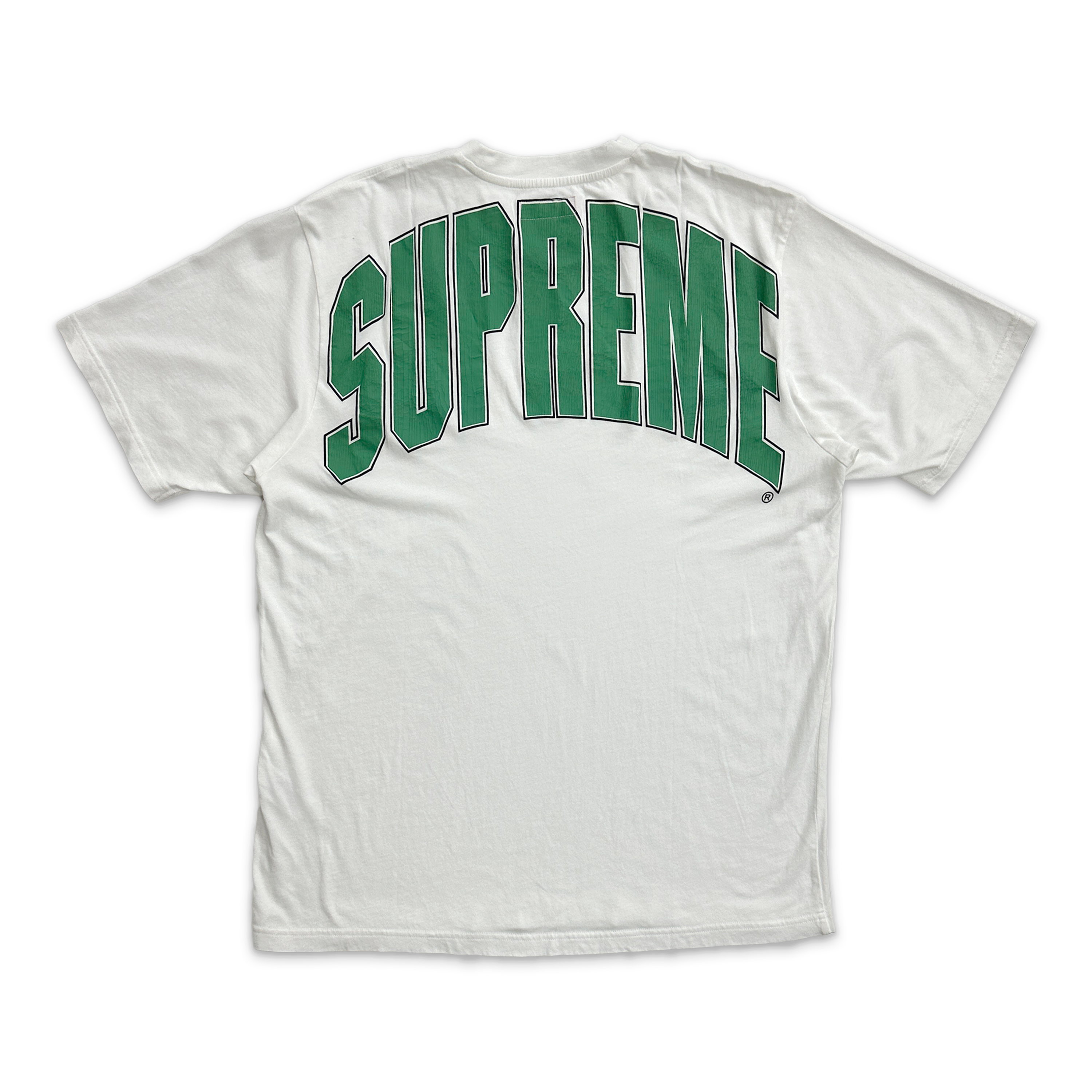Supreme, Cracked Back Arc Tee "White"