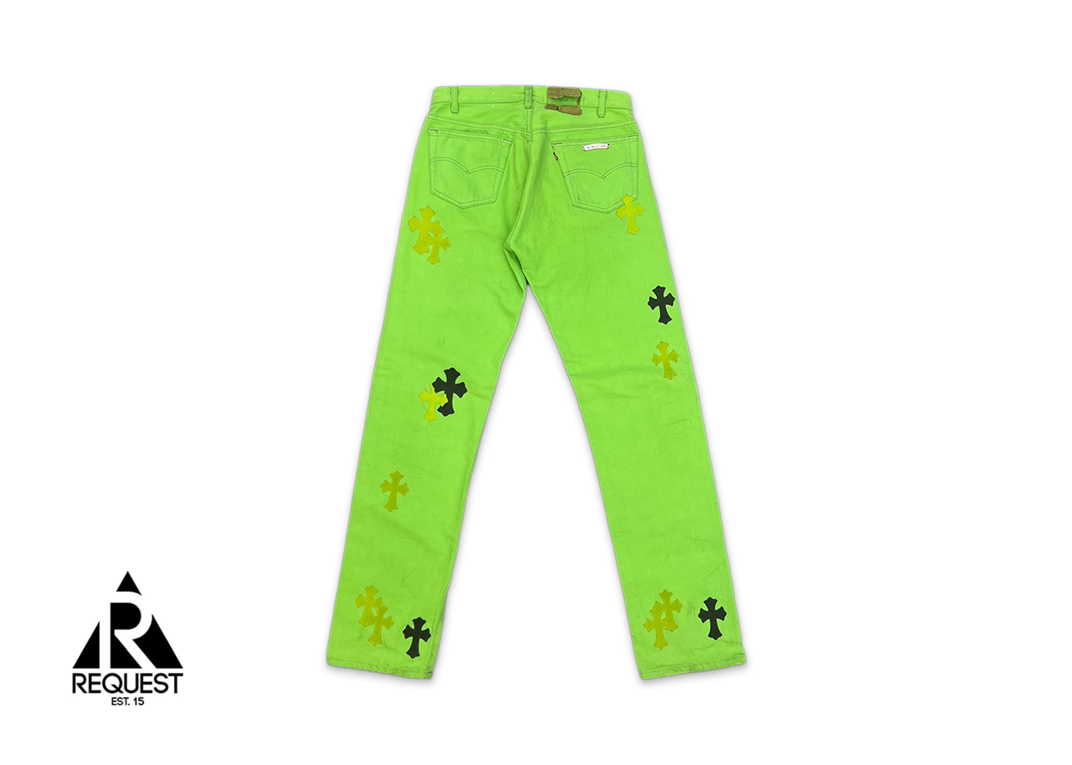 Chrome Hearts Levi's Green Denim "Green & Black Crosses"