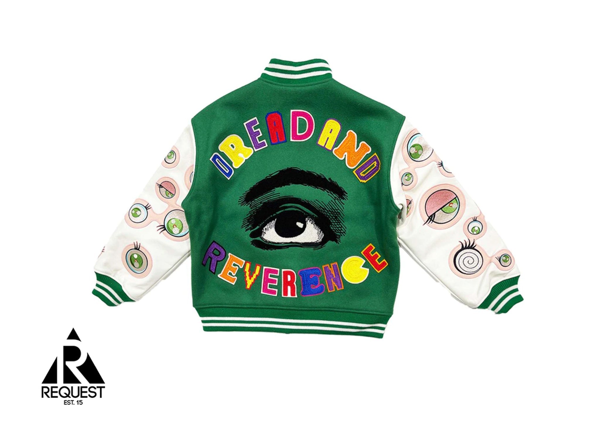 SAINT Mxxxxxx x Takashi Murakami Stadium Jacket "Green"