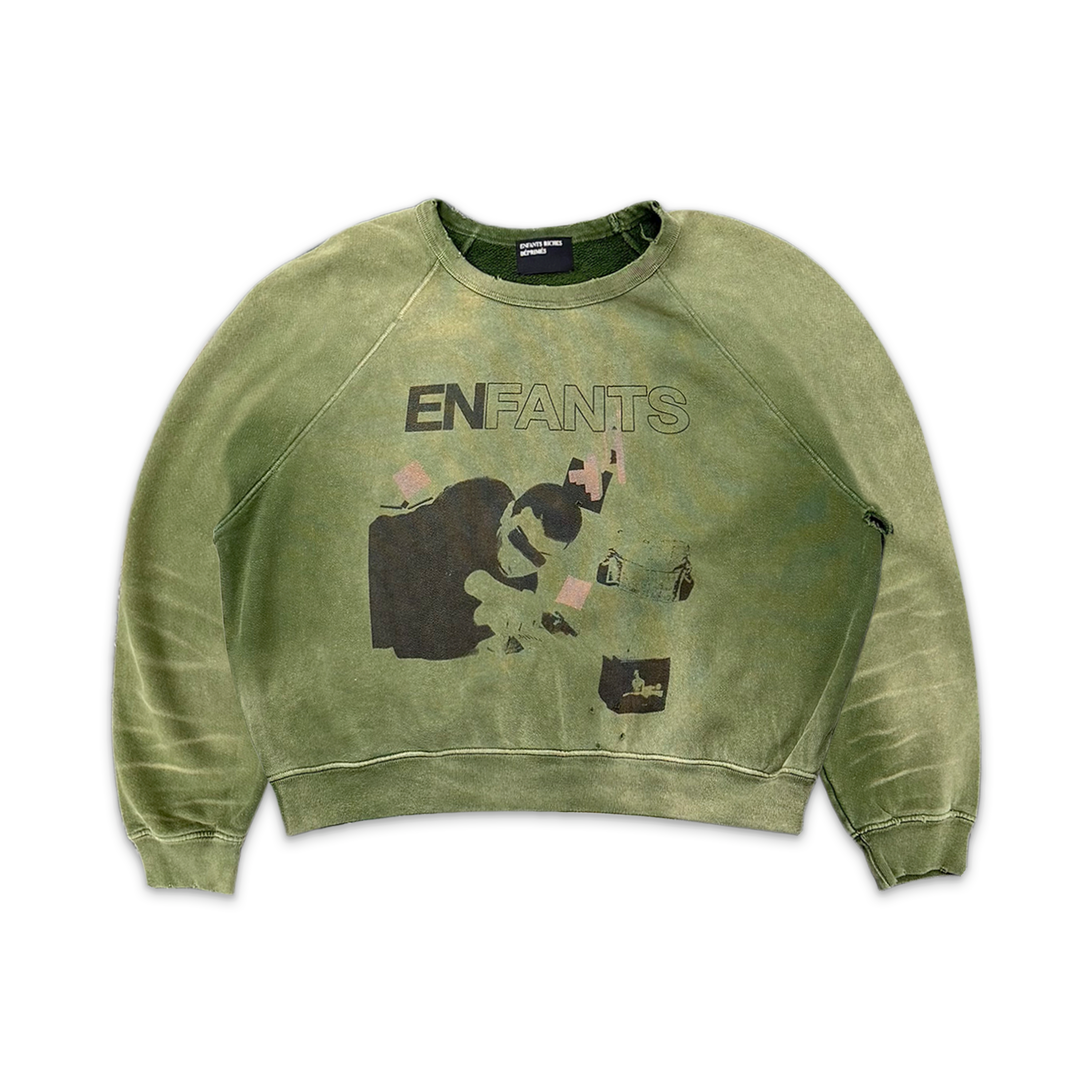 Enfants Riches Déprimes, My Death My Life Sweatshirt "Faded Green"