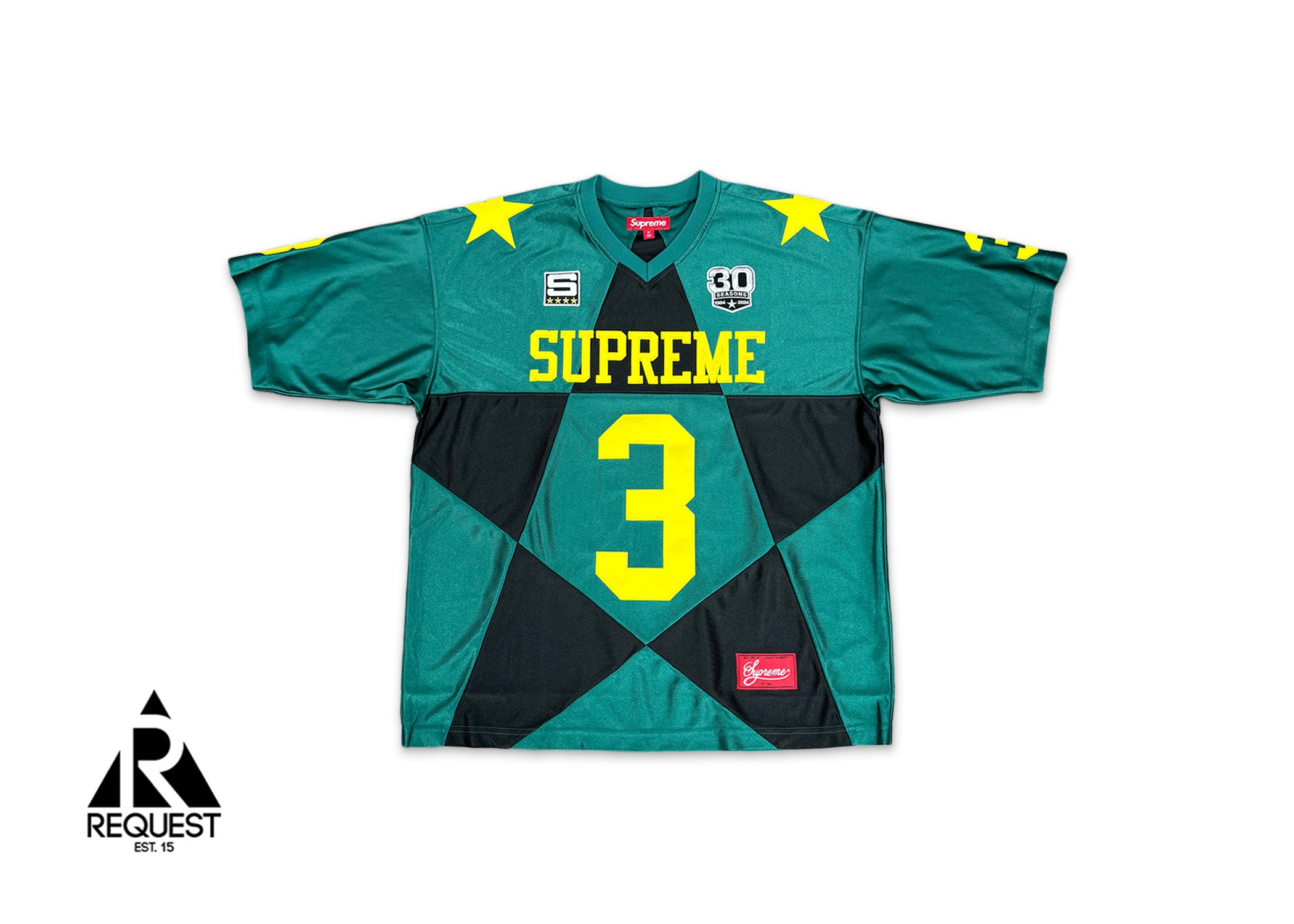 Supreme, Star Football Jersey "Dark Green"