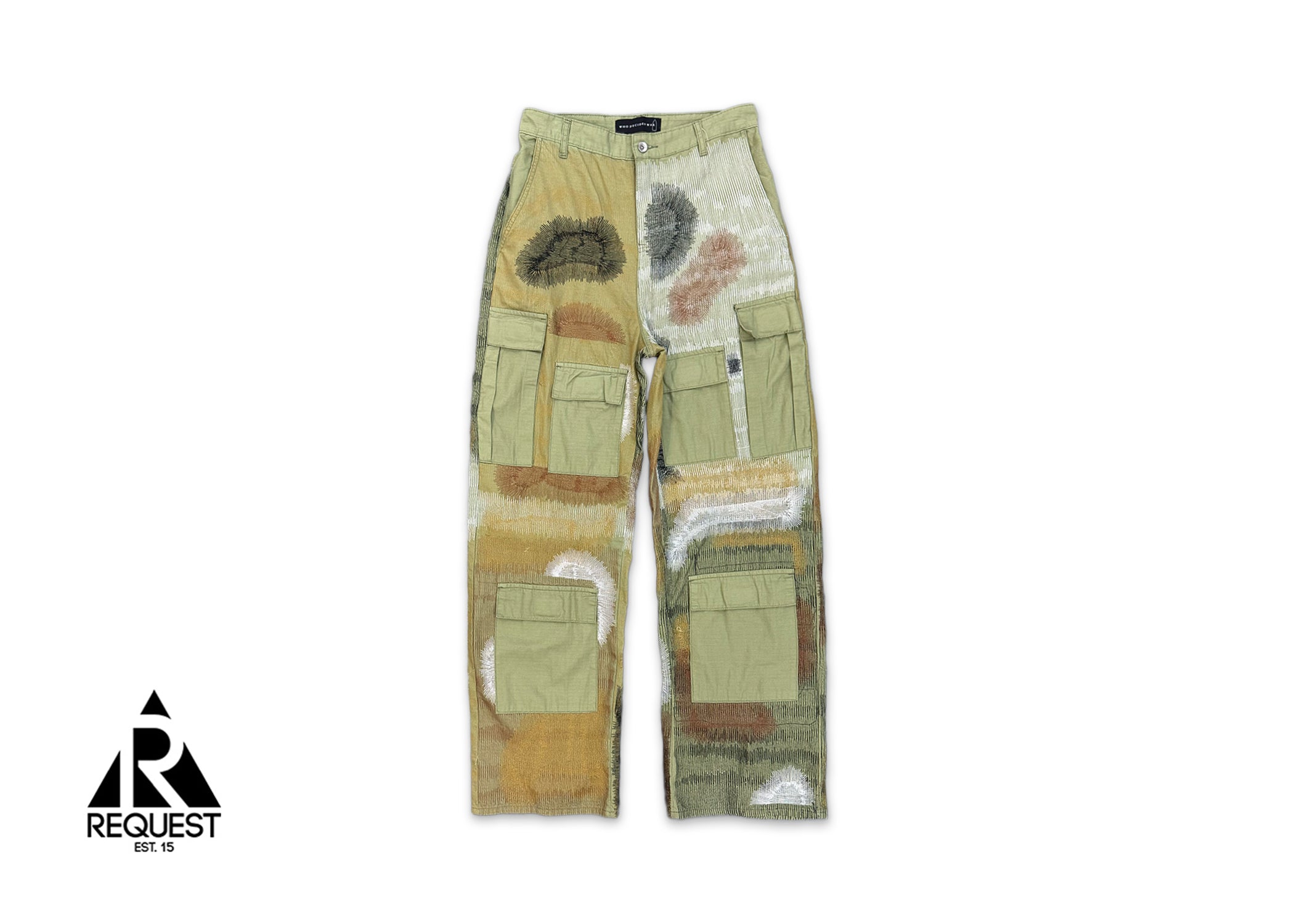Who Decides War, Camouflage Embroidery Pant "Olive"